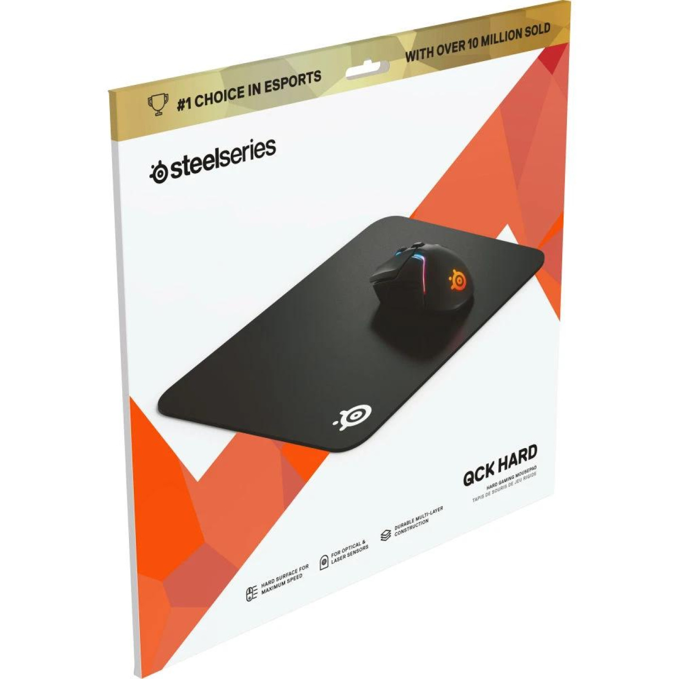 Ігрова поверхня SteelSeries QcK Hard M Black (63821)