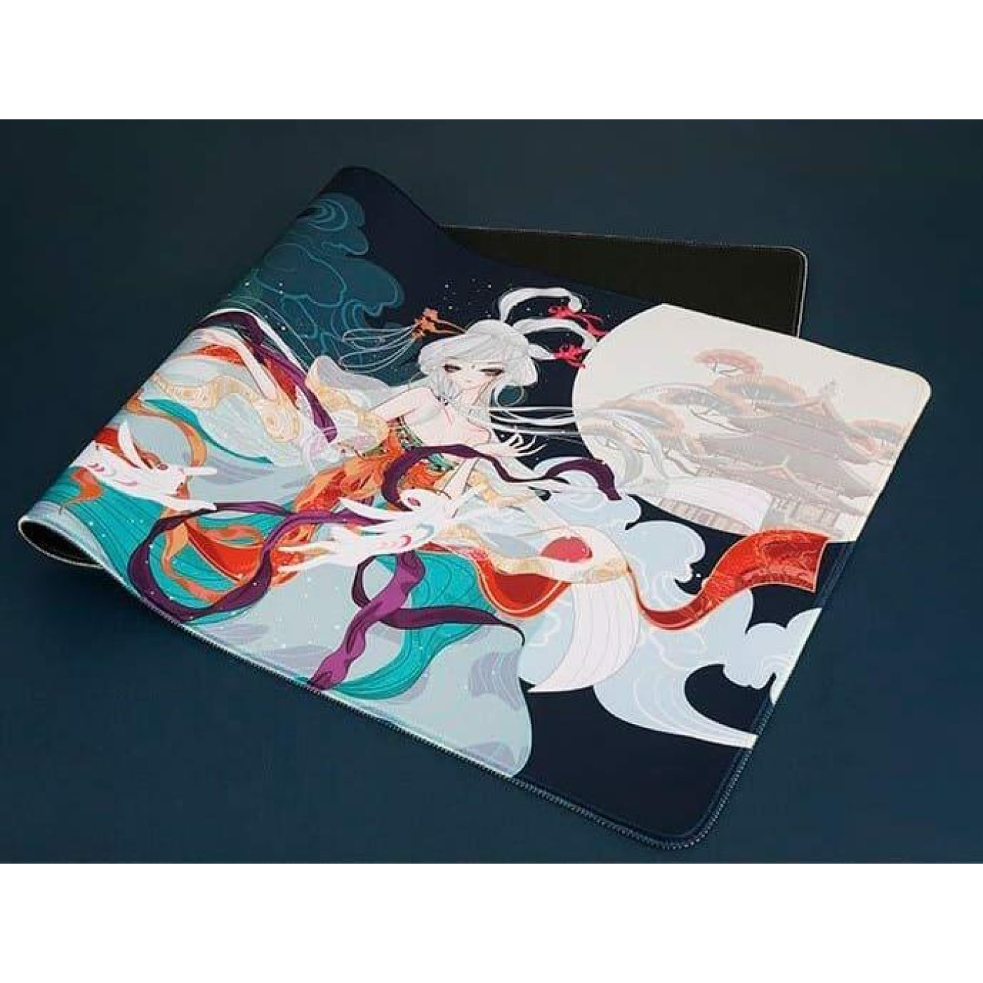 Игровая поверхность Varmilo Changъe Flying to the Moon Desk Mat XL (900х400х3мм) Green (ZDB052-01)