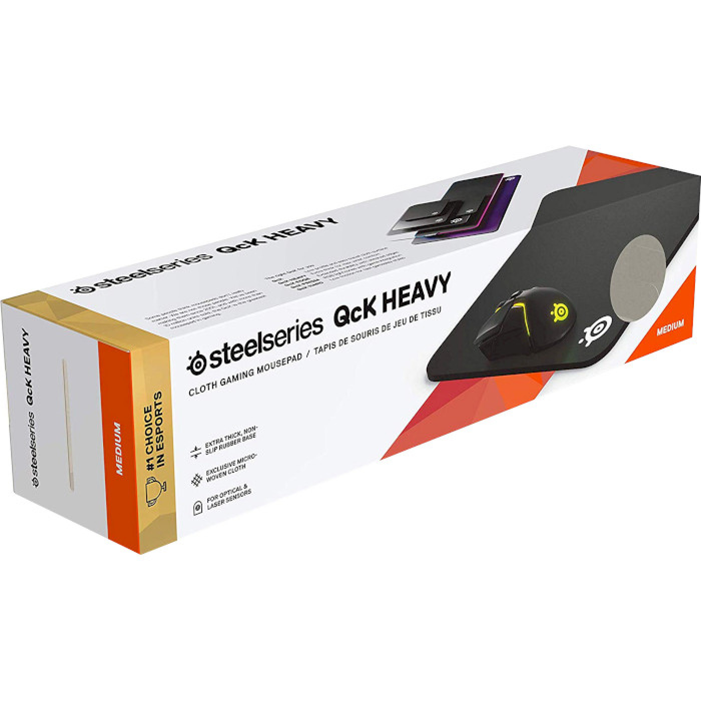 Ігрова поверхня SteelSeries QcK Heavy Medium 2020 Edition Black (63836)