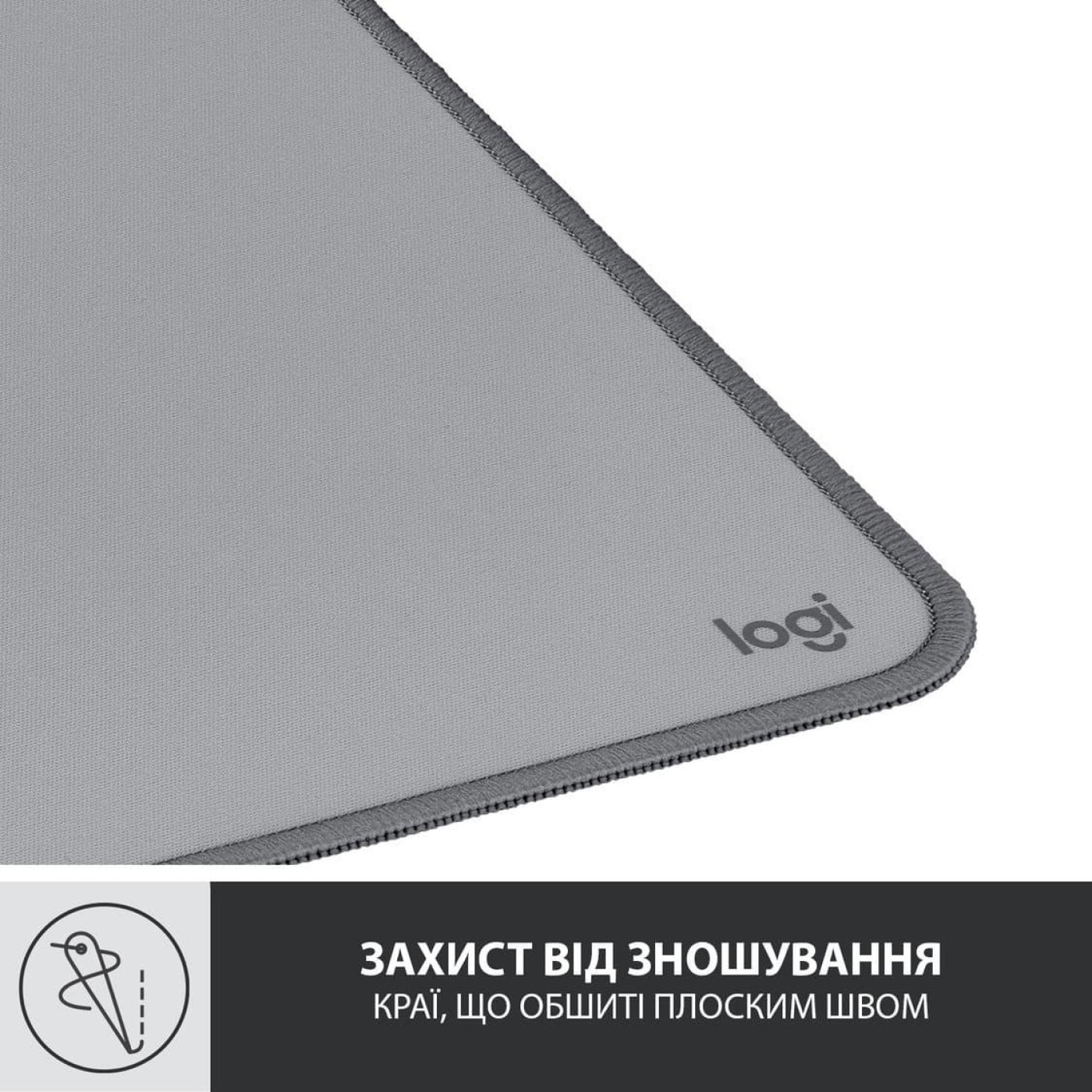 Ігрова поверхня Logitech Desk Mat Studio Series Mid Grey (956-000052)