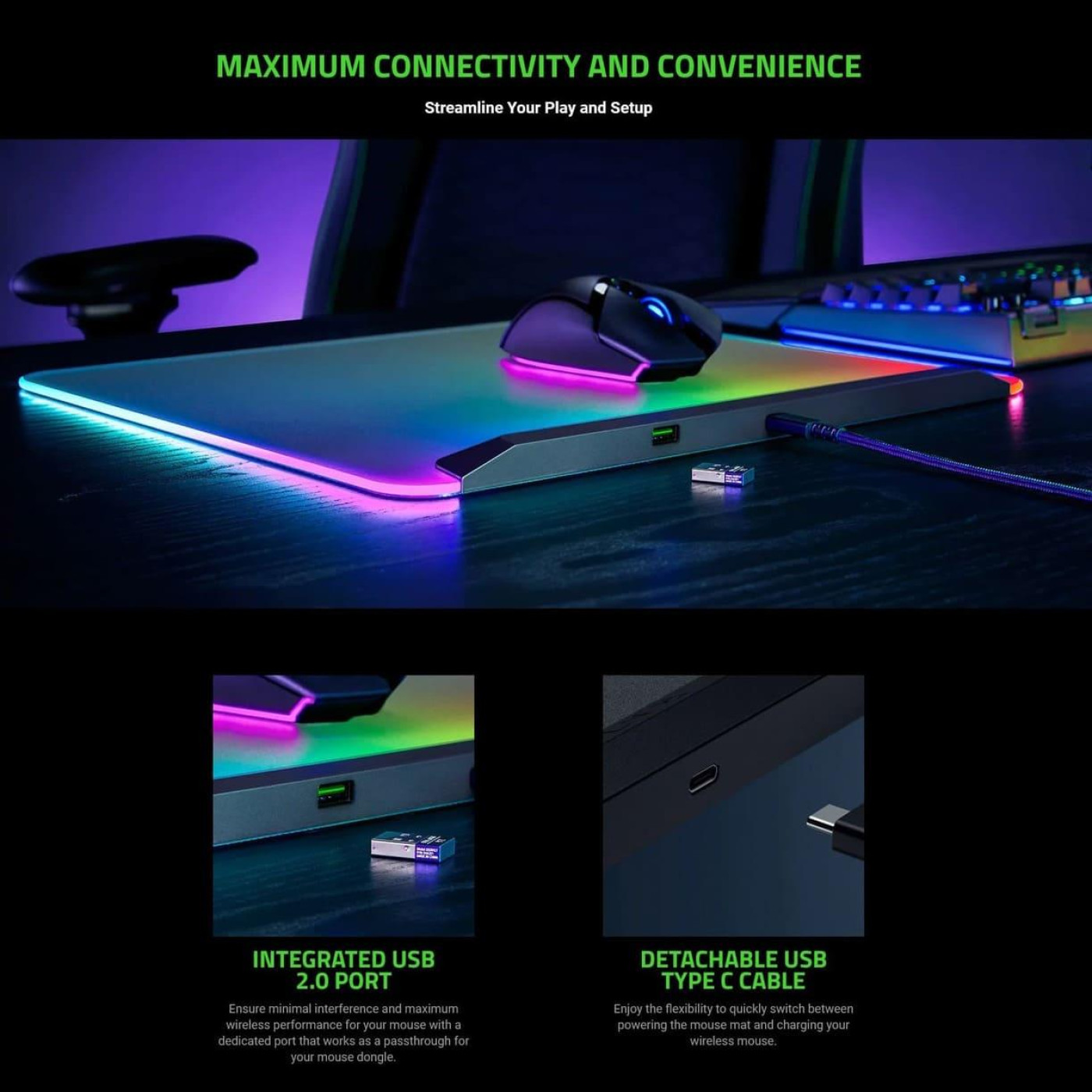 Ігрова поверхня Razer Firefly V2 Pro, Black (RZ02-04920100-R3M1)