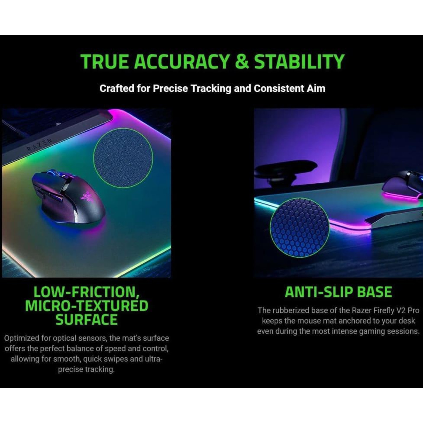 Ігрова поверхня Razer Firefly V2 Pro, Black (RZ02-04920100-R3M1)