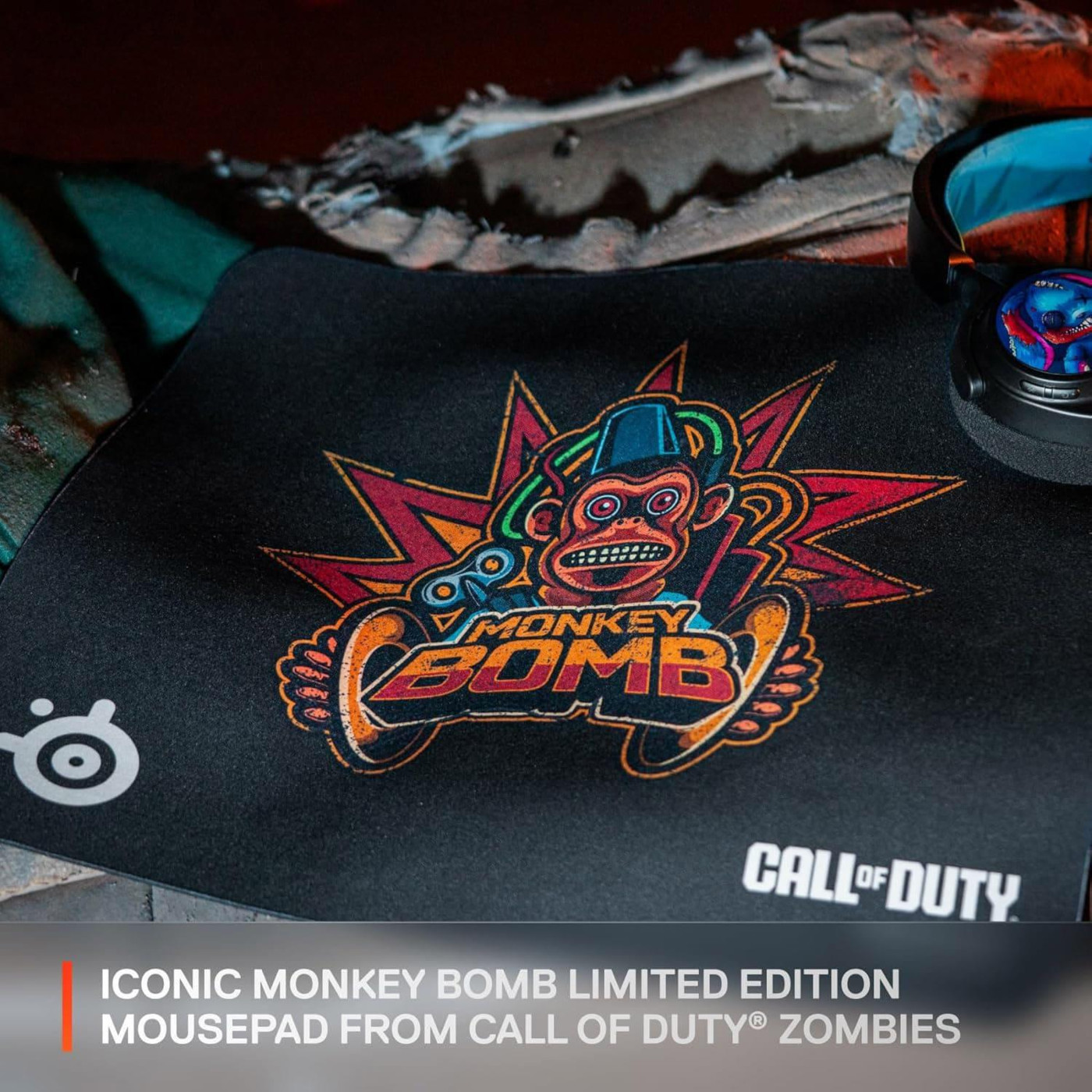 Игровая поверхность SteelSeries Qck L Call of Duty Zombies Edition (450x400x2mm) (63449)
