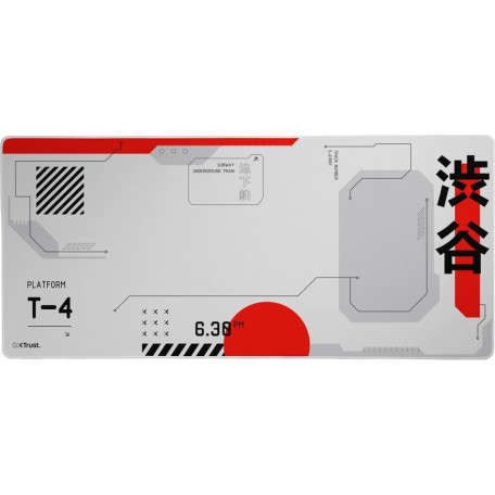 Ігрова поверхня Trust GXT 759 XXL (900x400x3мм) White Red (25717_TRUST)