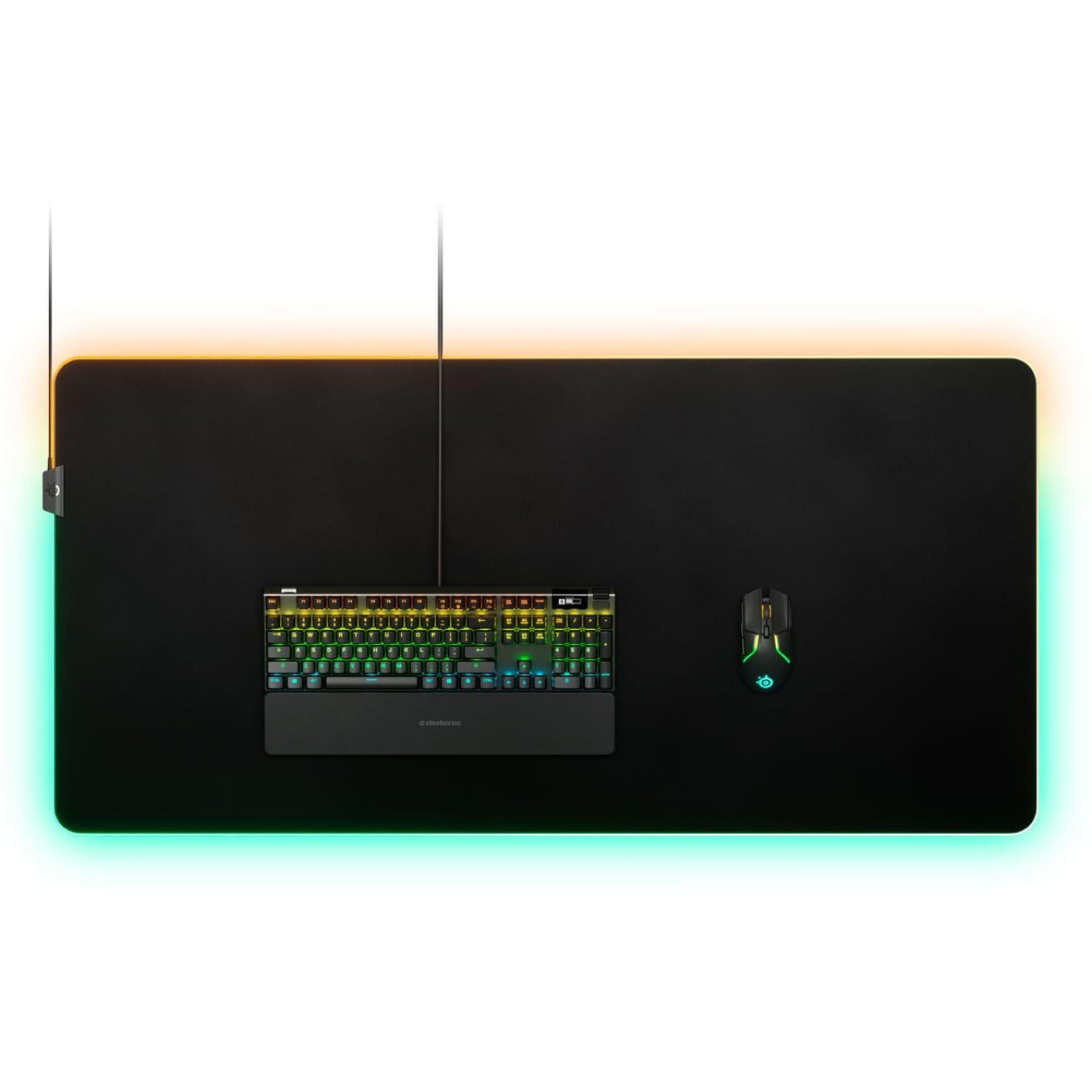 Игровая поверхность SteelSeries QcK Prism Cloth 3XL ETAIL RGB 1200x590x4мм (63512)