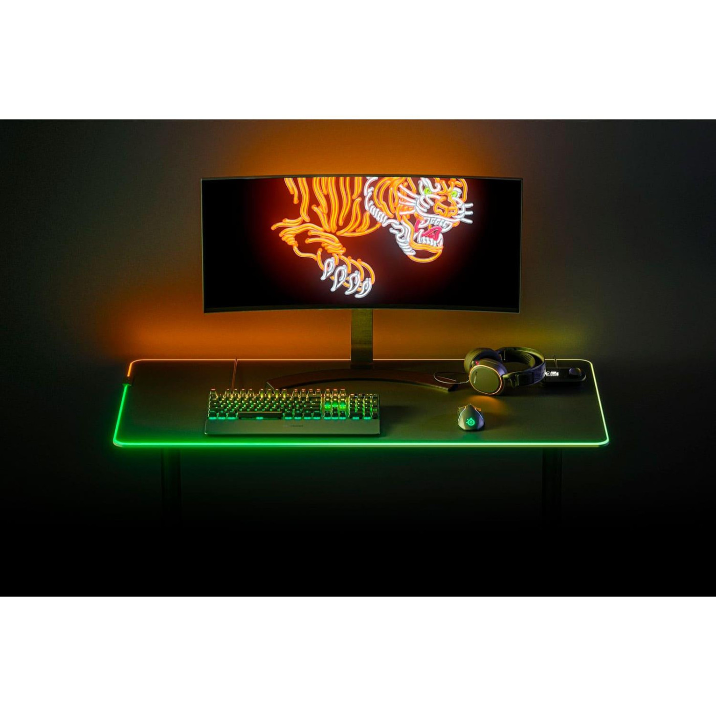 Игровая поверхность SteelSeries QcK Prism Cloth 3XL ETAIL RGB 1200x590x4мм (63512)