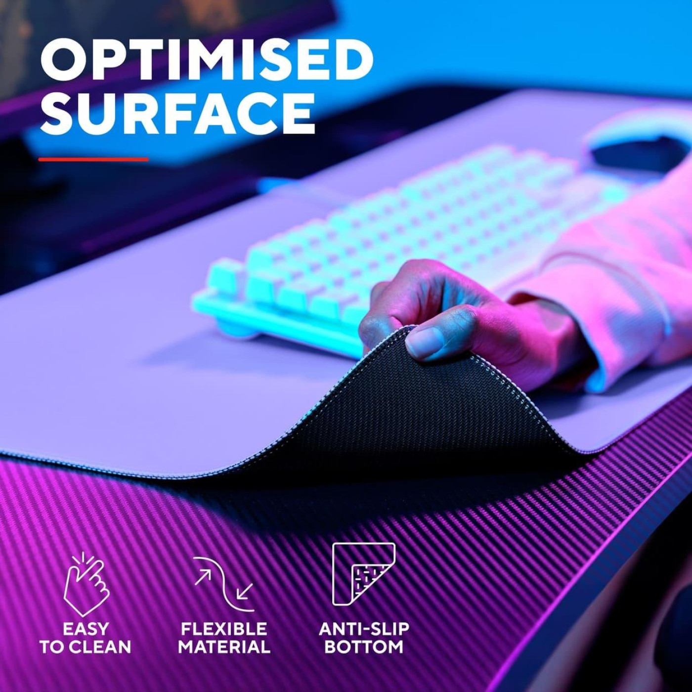 Ігрова поверхня Trust GXT 759 XXL (900x400x3мм) Purple (25614_TRUST)