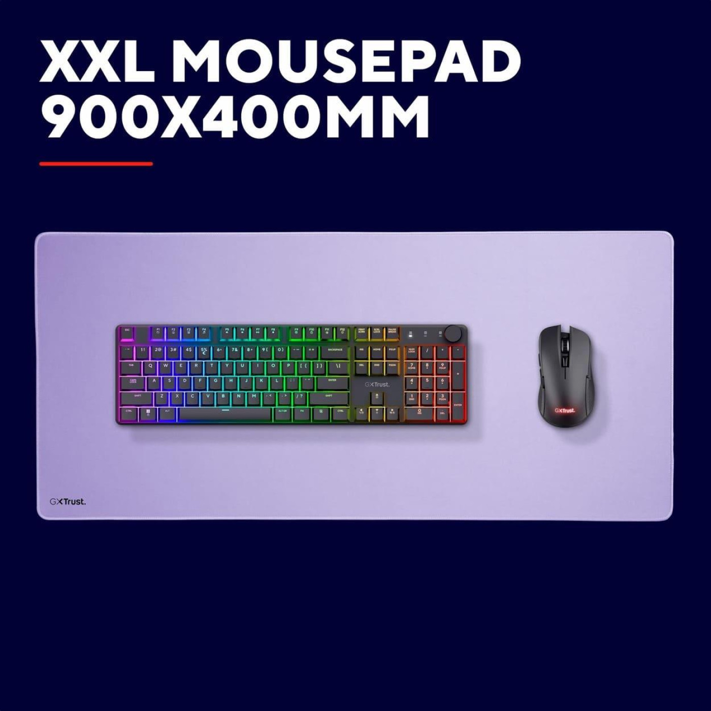 Ігрова поверхня Trust GXT 759 XXL (900x400x3мм) Purple (25614_TRUST)