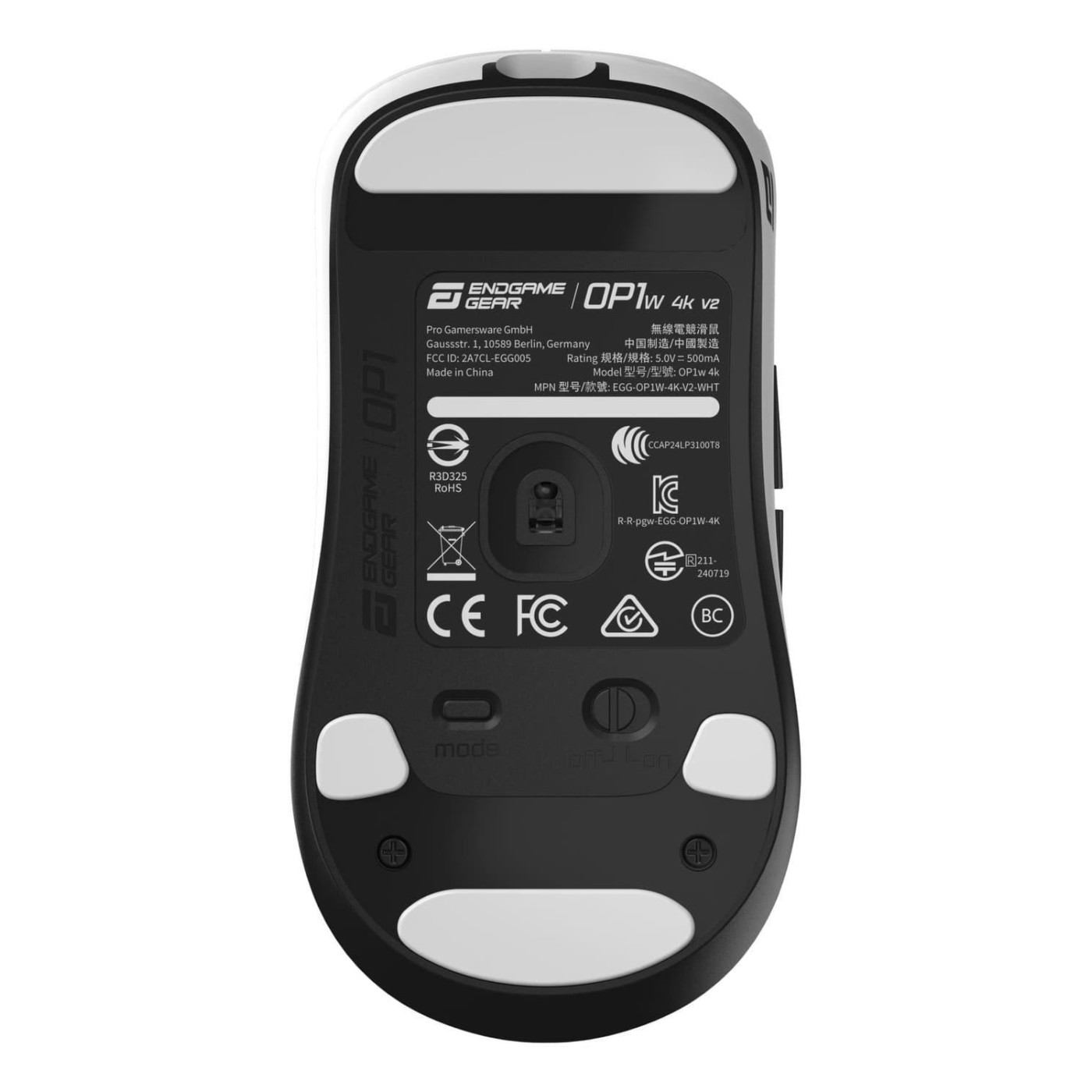 Мышь ENDGAME GEAR OP1w 4k v2 White (PGW-EG-MOU-072)