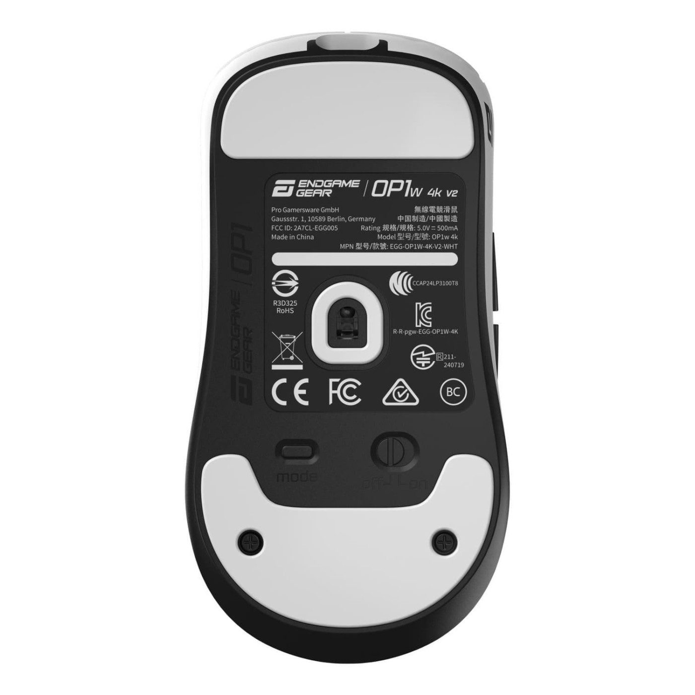 Мышь ENDGAME GEAR OP1w 4k v2 White (PGW-EG-MOU-072)