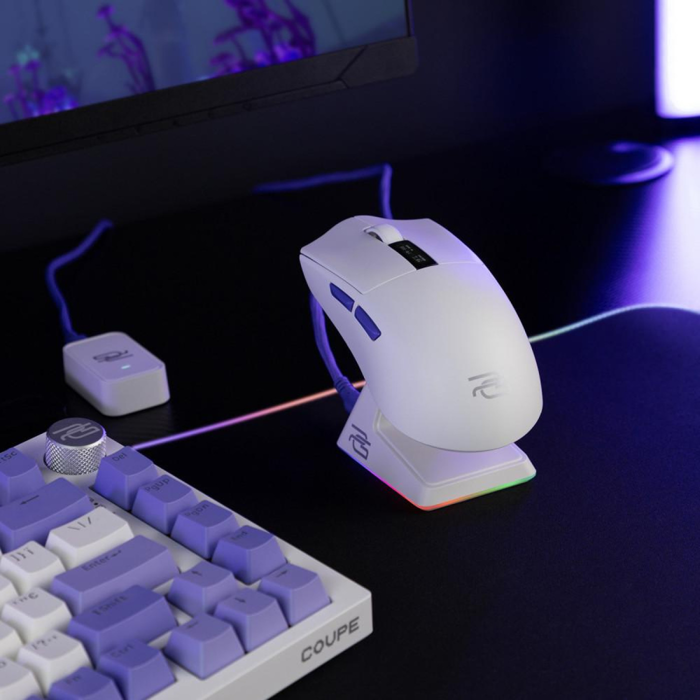 Миша Proove Gaming Jester 8K with Charging Dock White Purple (WMJSCD022017)