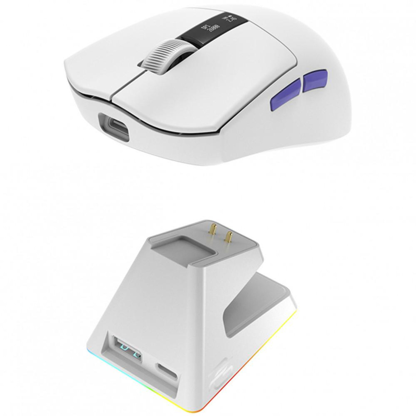 Миша Proove Gaming Jester 8K with Charging Dock White Purple (WMJSCD022017)
