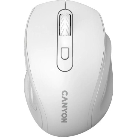 Миша Canyon OnClick 20 Ergonomic Silent Wireless White (CNE-CMSW20W)