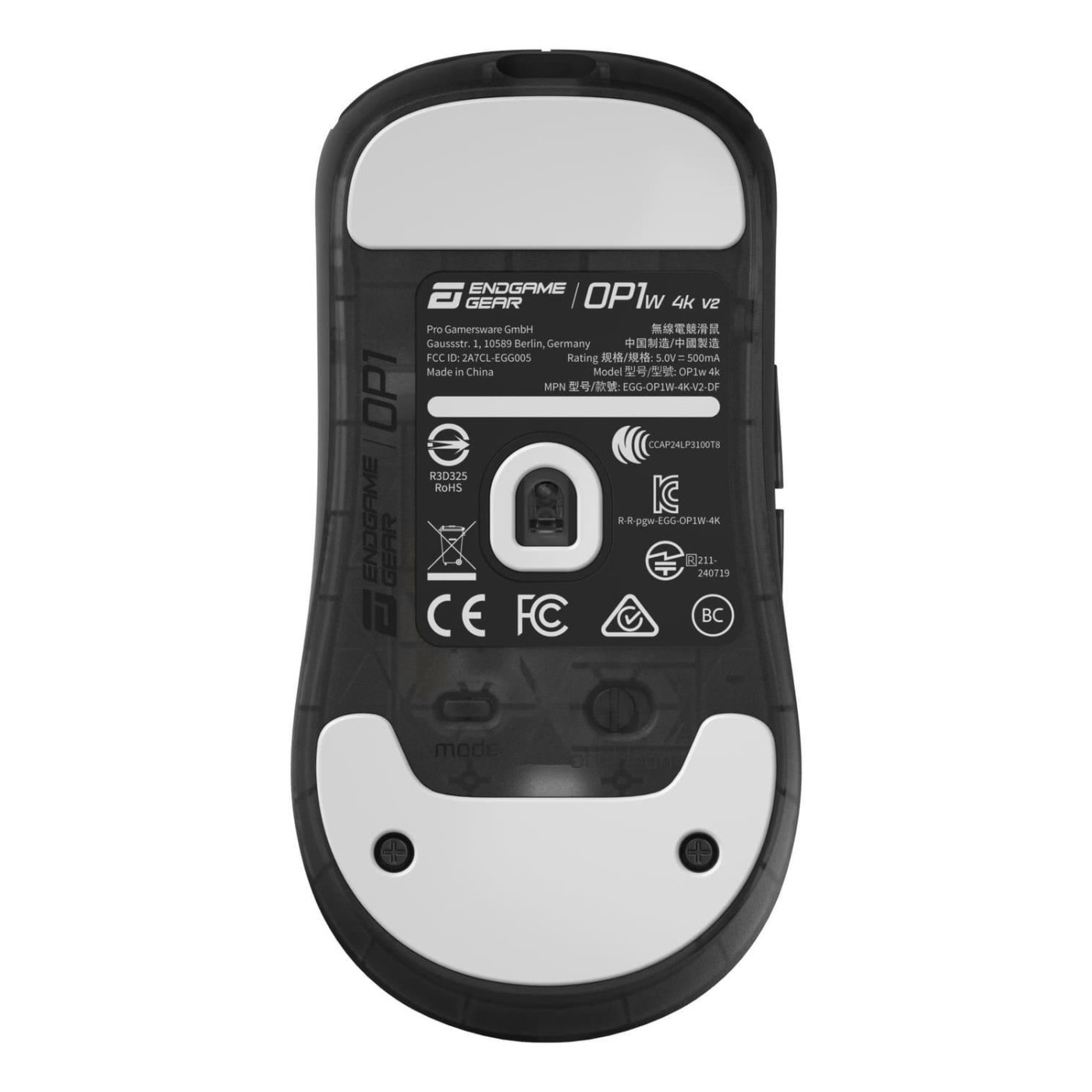 Мышь ENDGAME GEAR OP1w 4k v2 Black (Transparent) (PGW-EG-MOU-073)