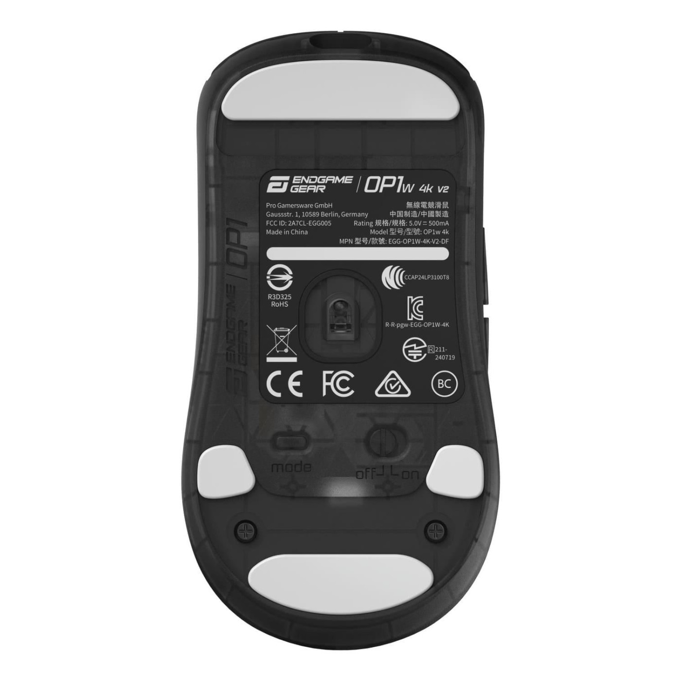Мышь ENDGAME GEAR OP1w 4k v2 Black (Transparent) (PGW-EG-MOU-073)