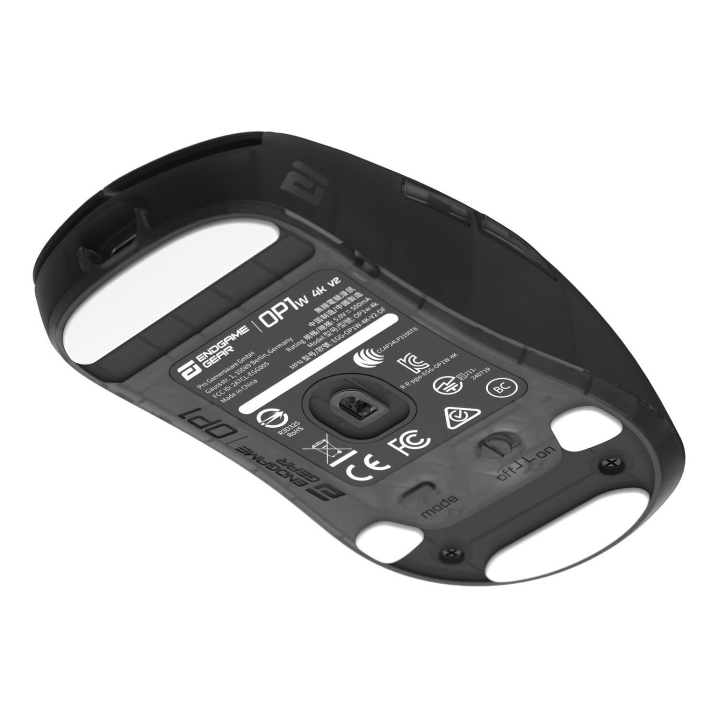 Мышь ENDGAME GEAR OP1w 4k v2 Black (Transparent) (PGW-EG-MOU-073)