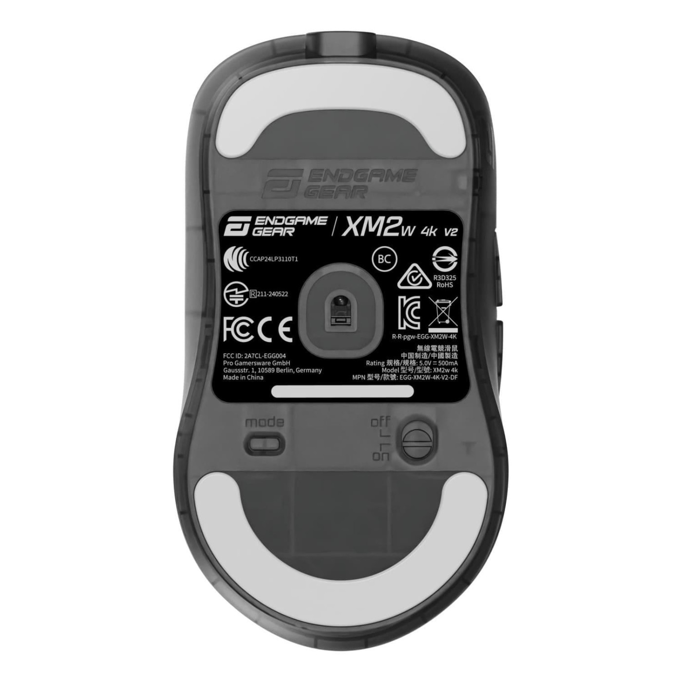 Мышь ENDGAME GEAR XM2w 4k v2 Black (Transparent) (PGW-EG-MOU-081)