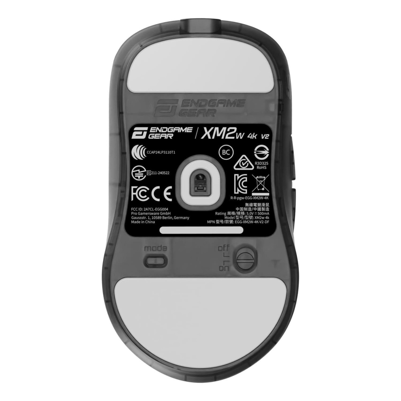 Мышь ENDGAME GEAR XM2w 4k v2 Black (Transparent) (PGW-EG-MOU-081)