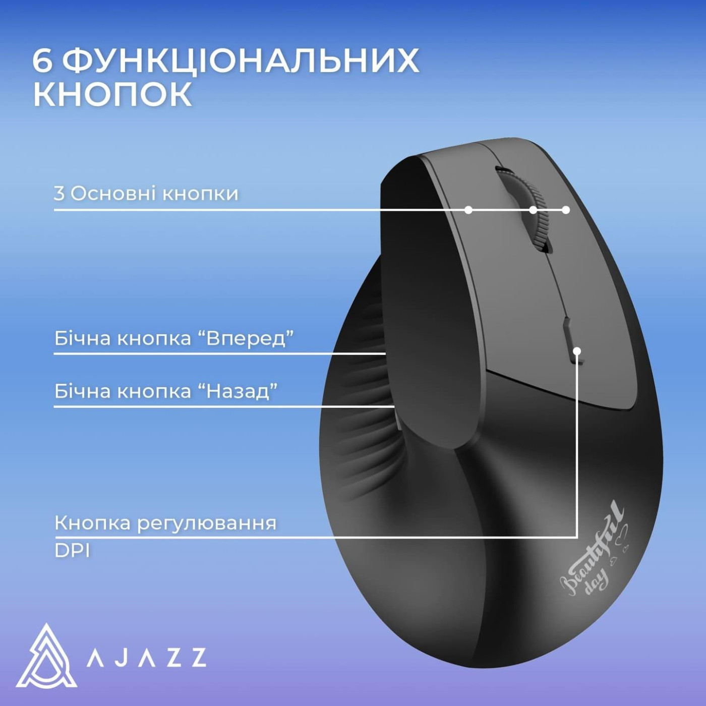Мышь Ajazz i300 Black (i300-B)