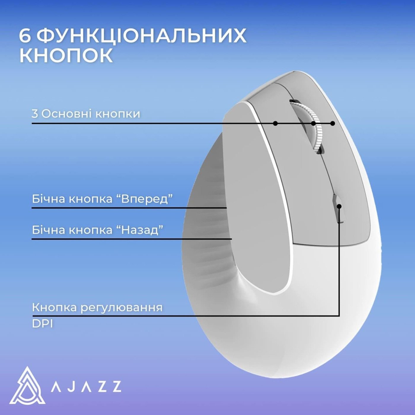 Мышь Ajazz i300 White (i300-W)
