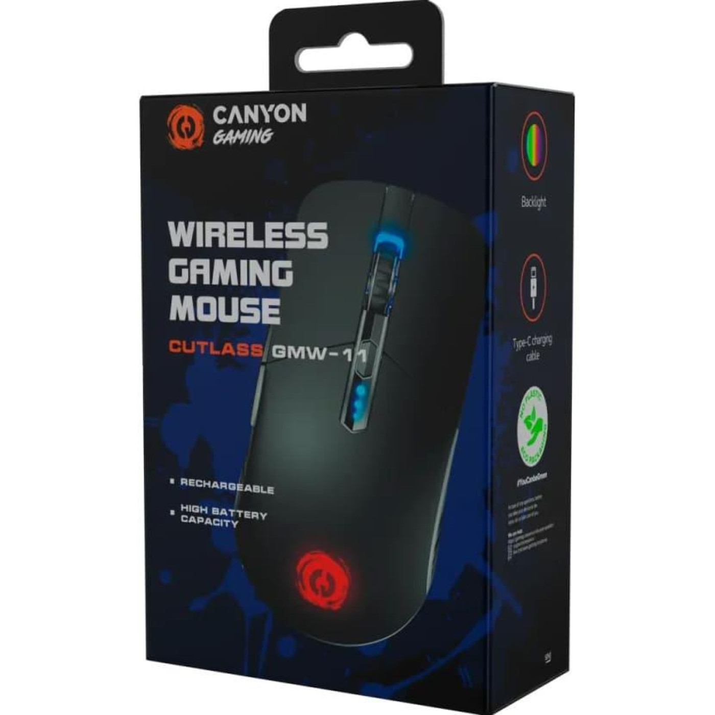 Миша Canyon CUTLASS RGB Wireless Black (CND-SGMW11B)