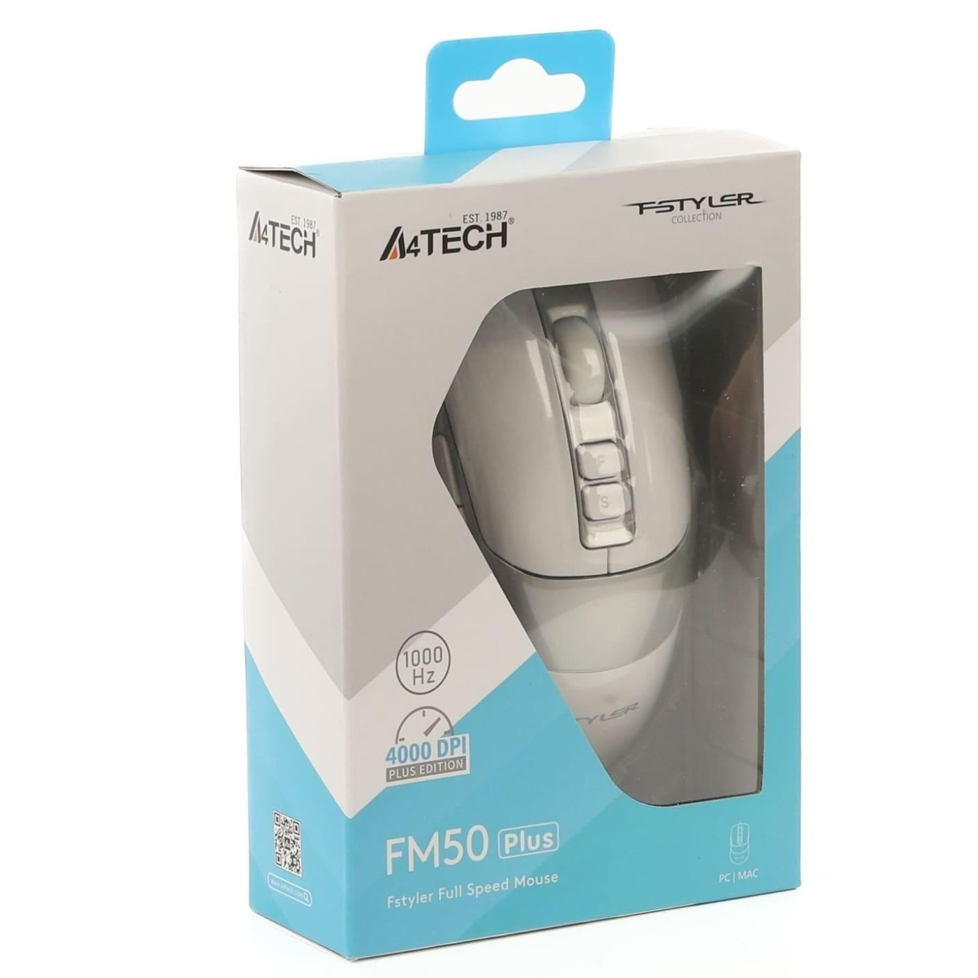 Миша A4Tech Fstyler FM50 Plus (White) USB (FM50 Plus (White))