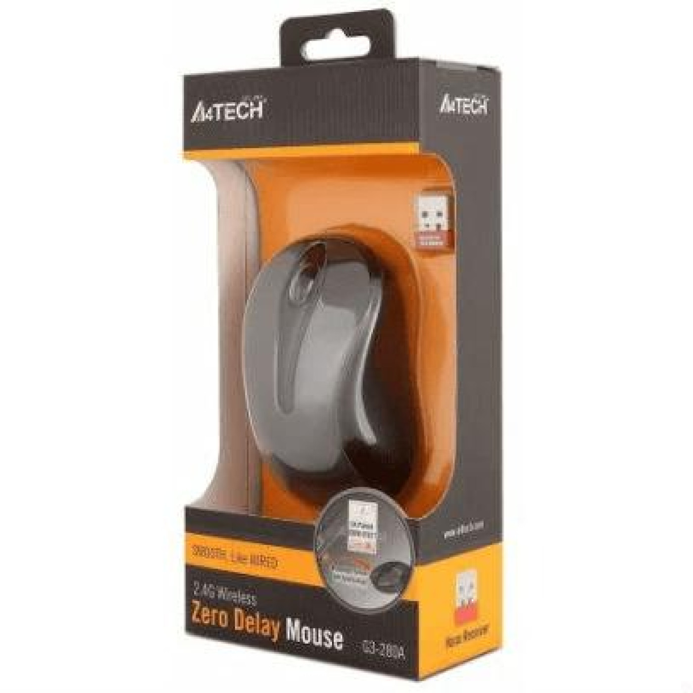 Бездротова миша A4Tech G3-280A Wireless Grey (G3-280A (Grey))