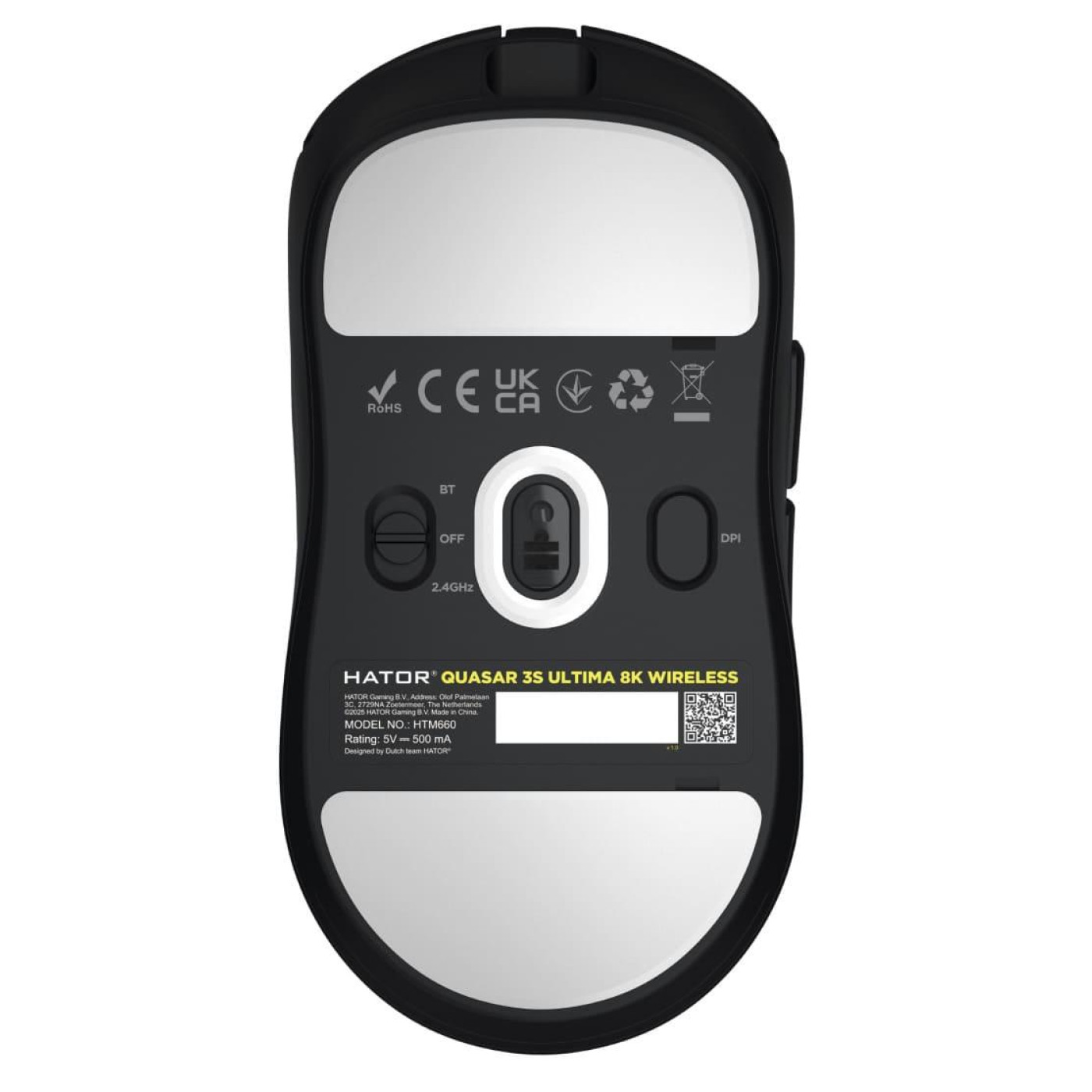 Миша HATOR Quasar 3S Ultima 8K Wireless Black (HTM660)