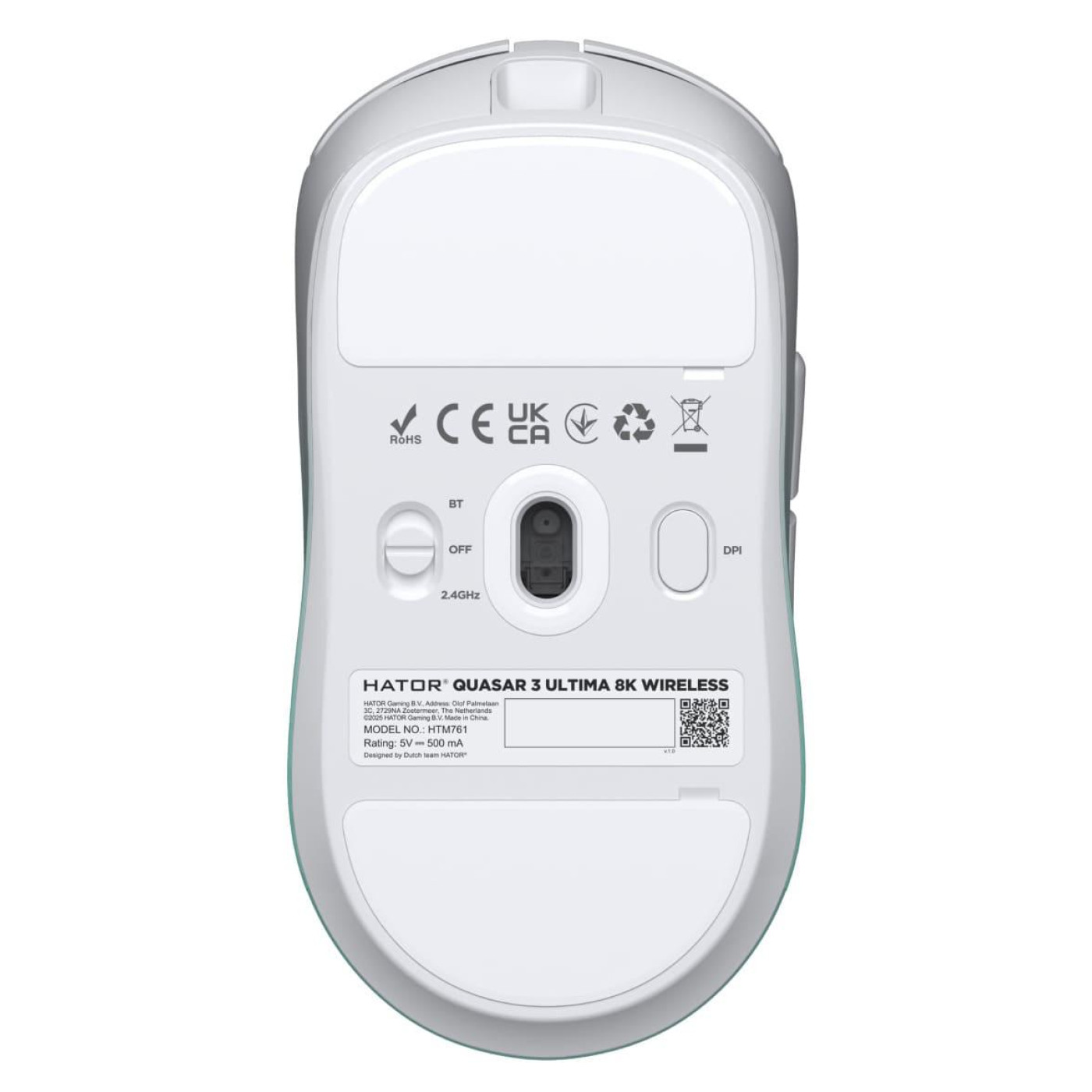 Миша HATOR Quasar 3 Ultima 8K Wireless White Mint (HTM761)