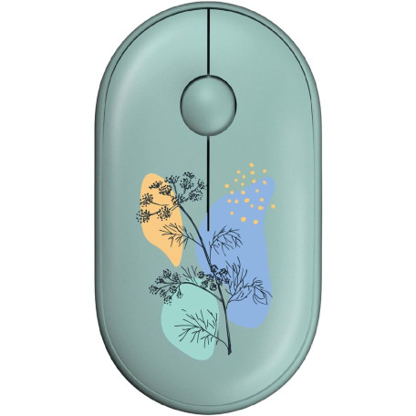Бездротова миша 2E MF300 FLORA:DILL Silent WL BT, зелений (2E-MF300WFLORAGN)