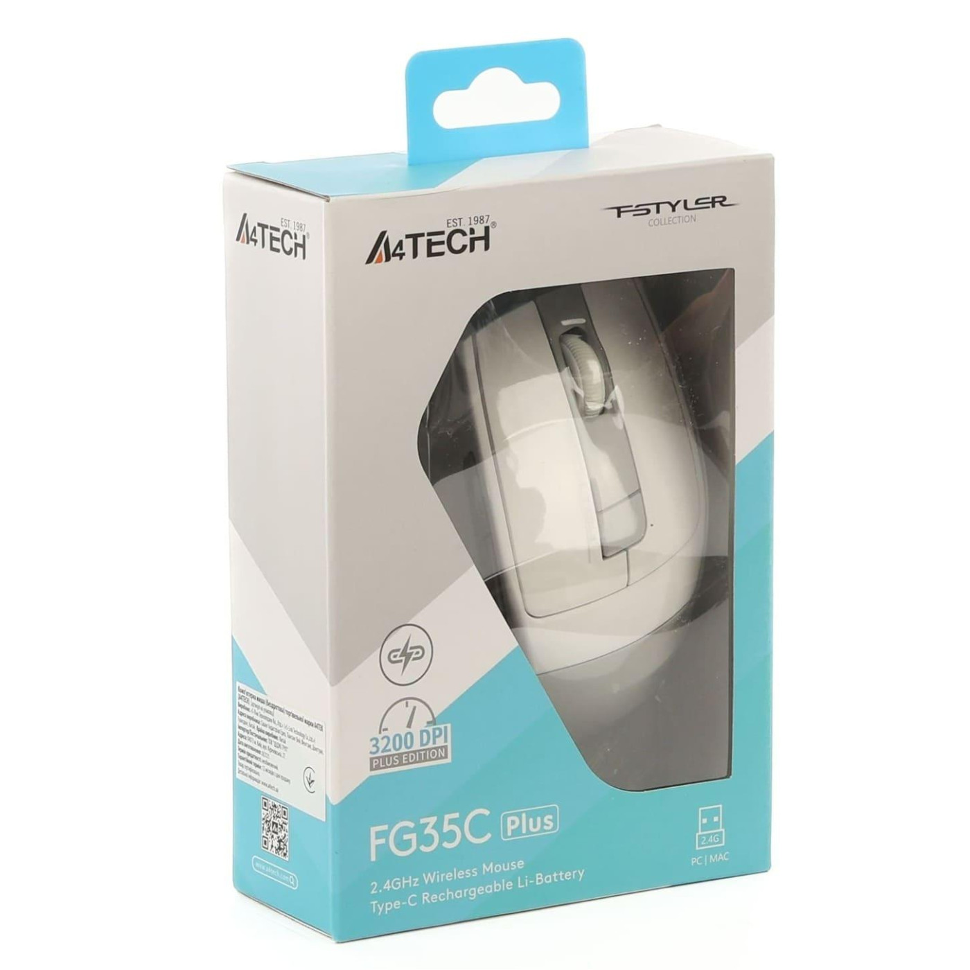 Миша A4Tech Fstyler FG35C Plus (White) USB (FG35C Plus (White))