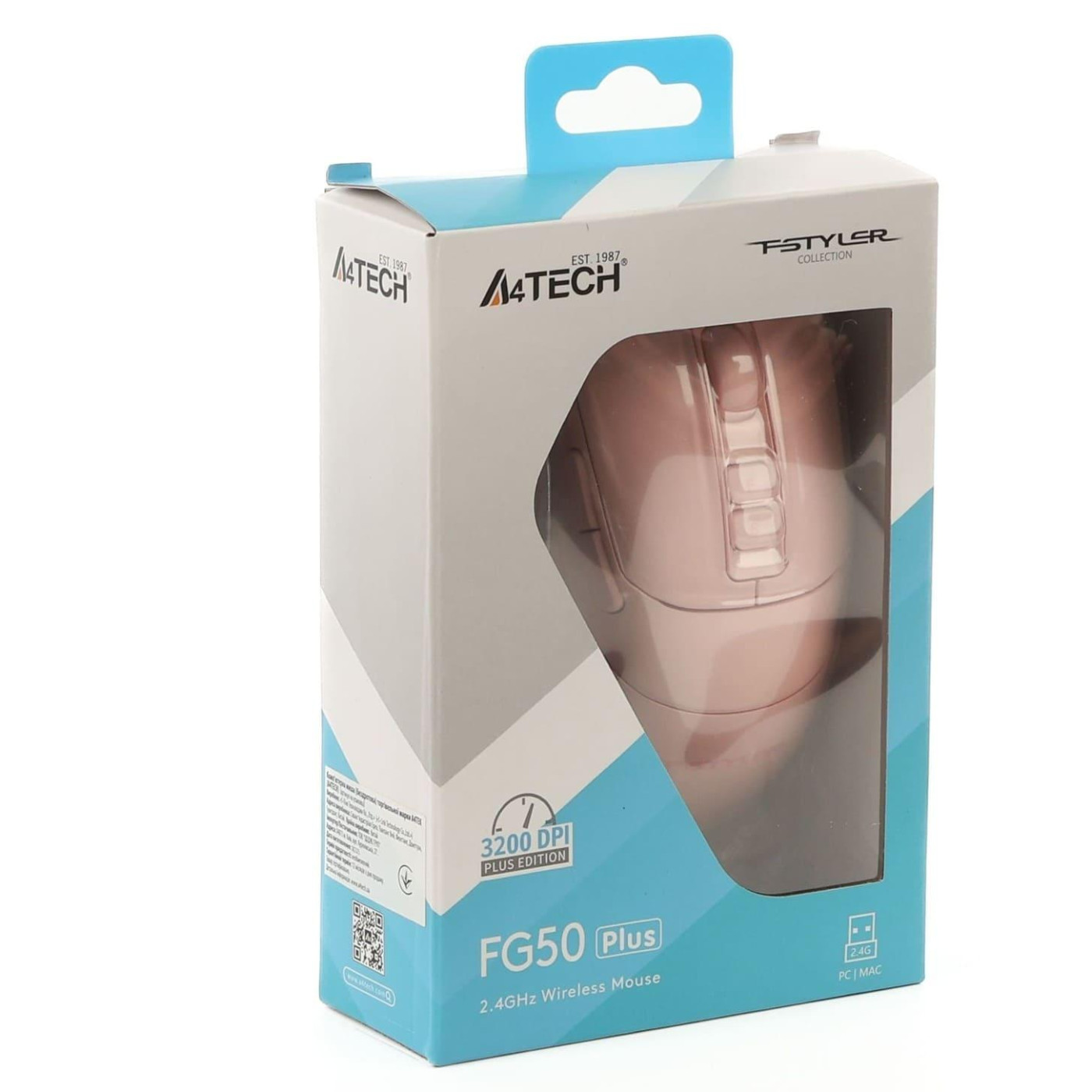 Миша A4Tech Fstyler FG50 Plus (Pink) USB (FG50 Plus (Pink))
