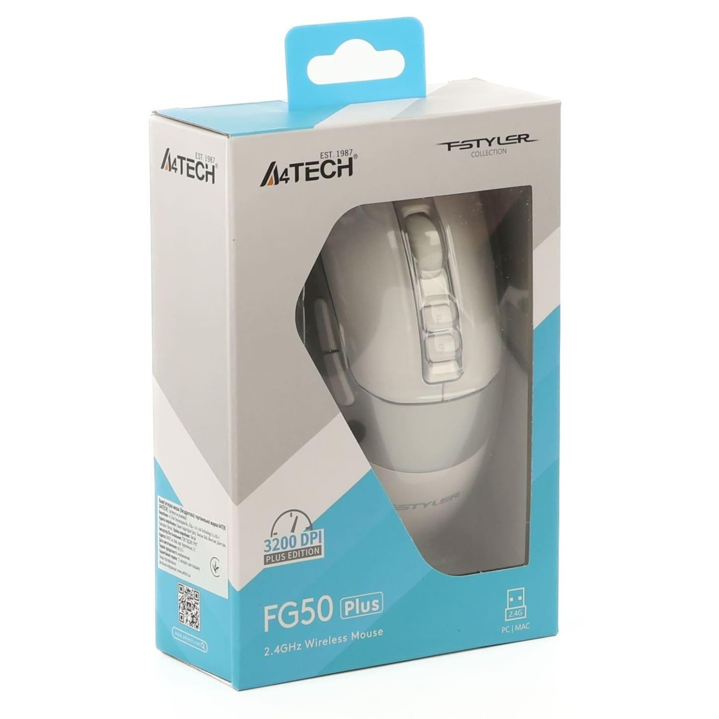 Миша A4Tech Fstyler FG50 Plus (White) USB (FG50 Plus (White))