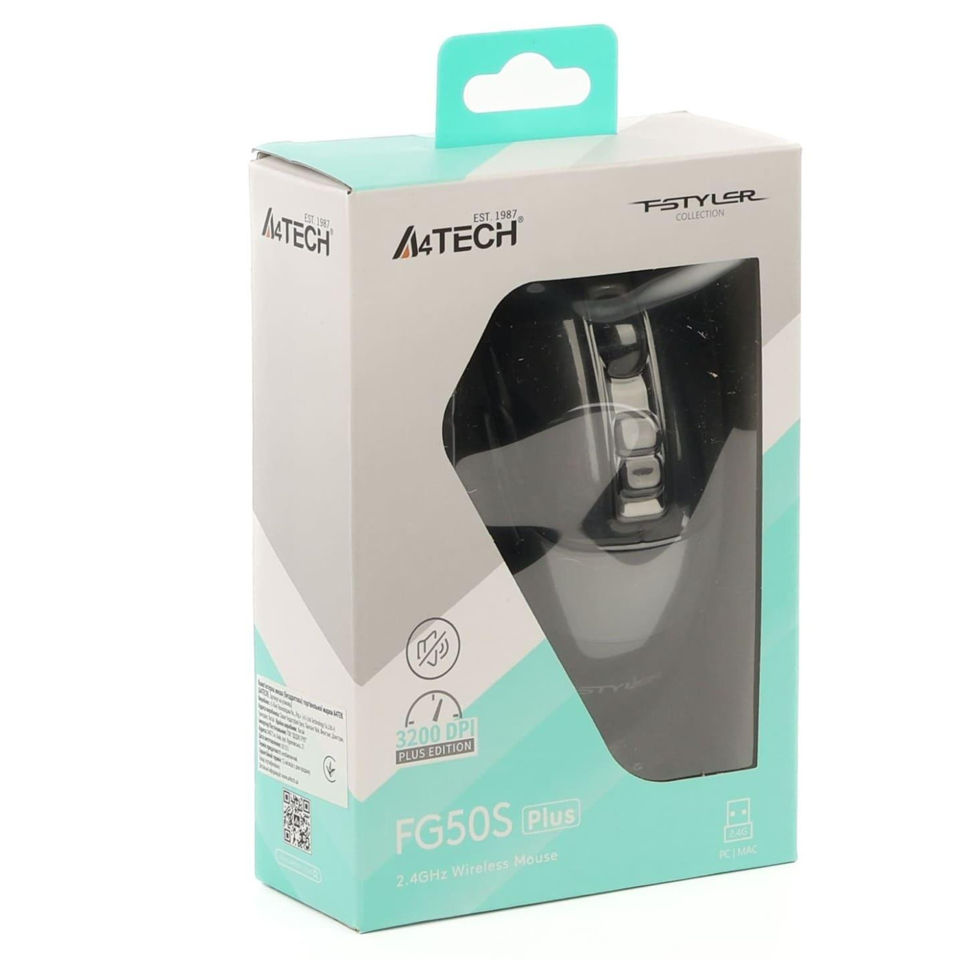 Миша A4Tech Fstyler FG50S Plus (Black) Silent (FG50S Plus (Black))
