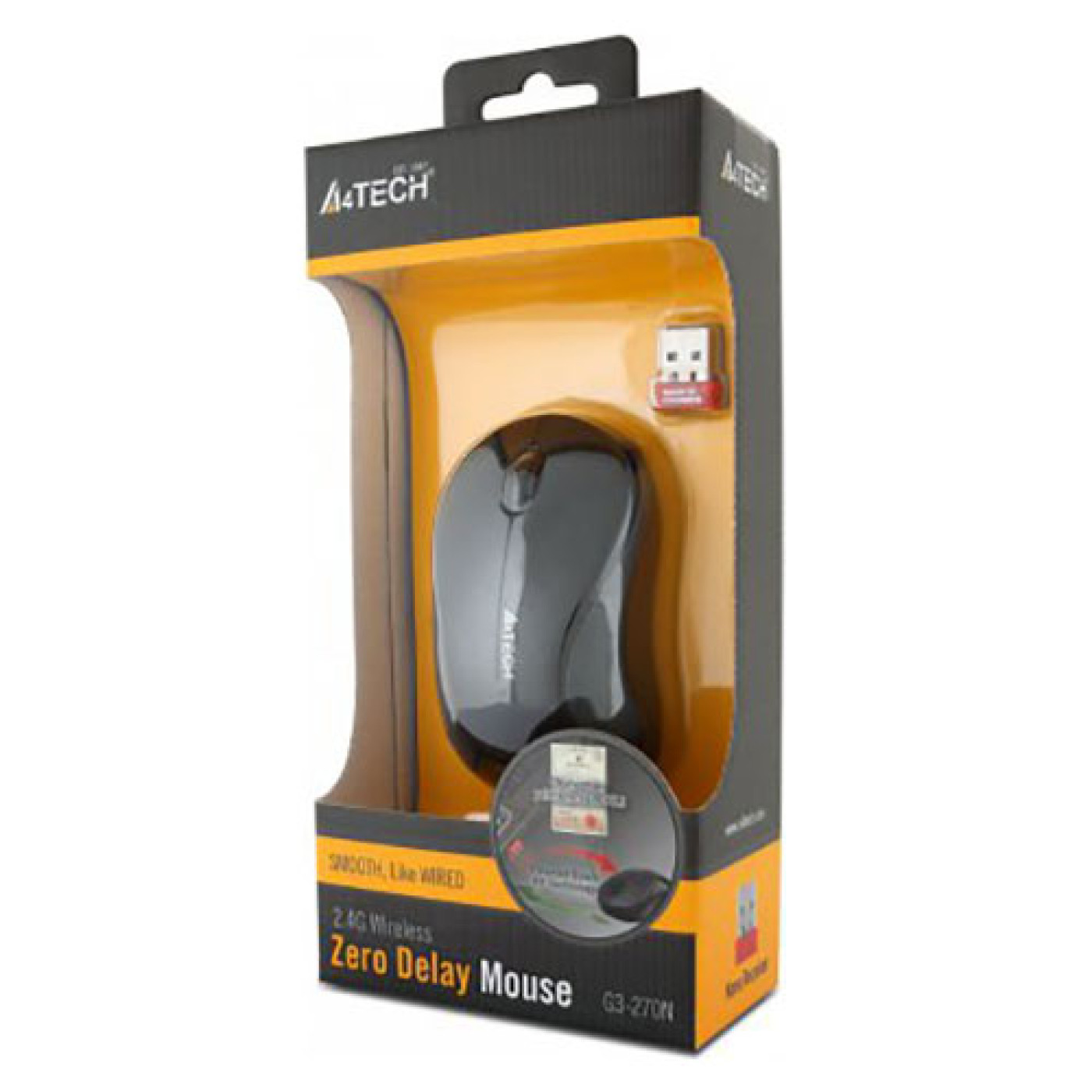 Беспроводная мышь A4Tech G3-270N V-Track Wireless Black/Grey (G3-270N (Black+ Grey))