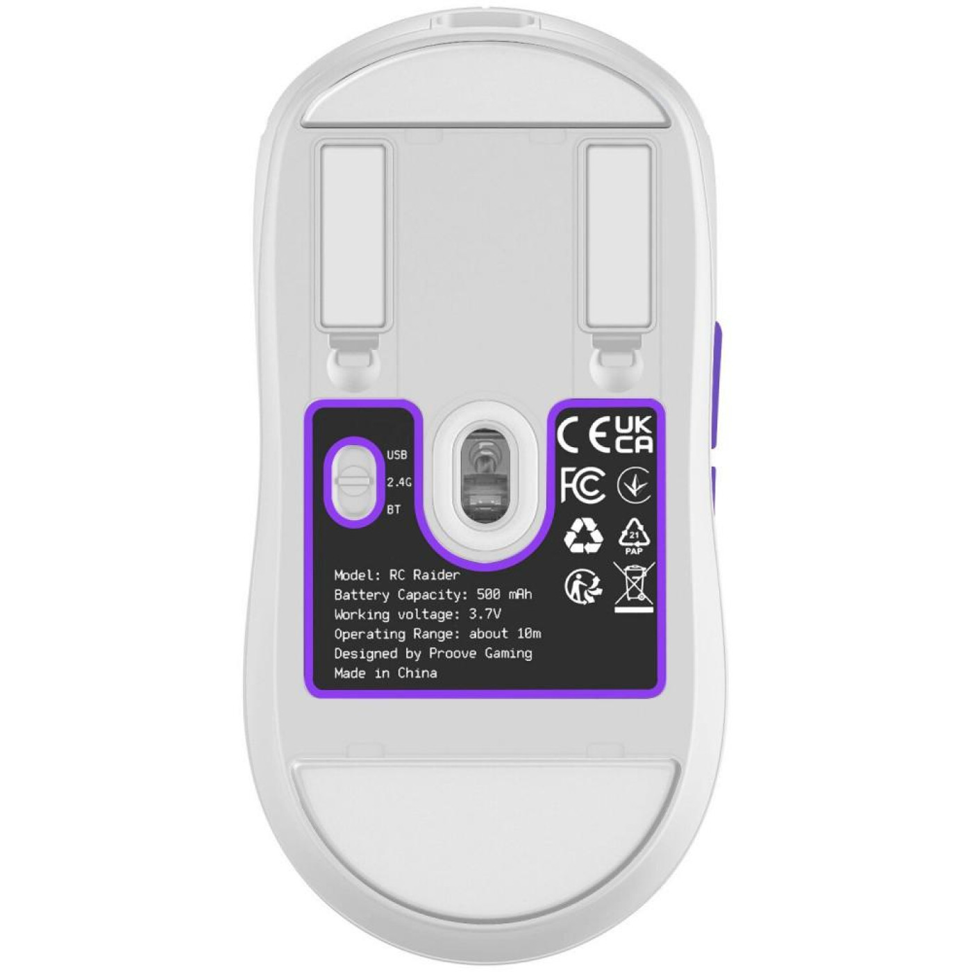 Мышь Proove Gaming RC Raider 8K White Purple (WMRR00122017)