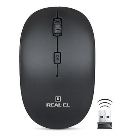 Миша Real-EL RM-301 black (RM-301 black)