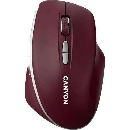 Миша Canyon MW-21 Blue LED Wireless Burgundy Red (CNS-CMSW21BR)