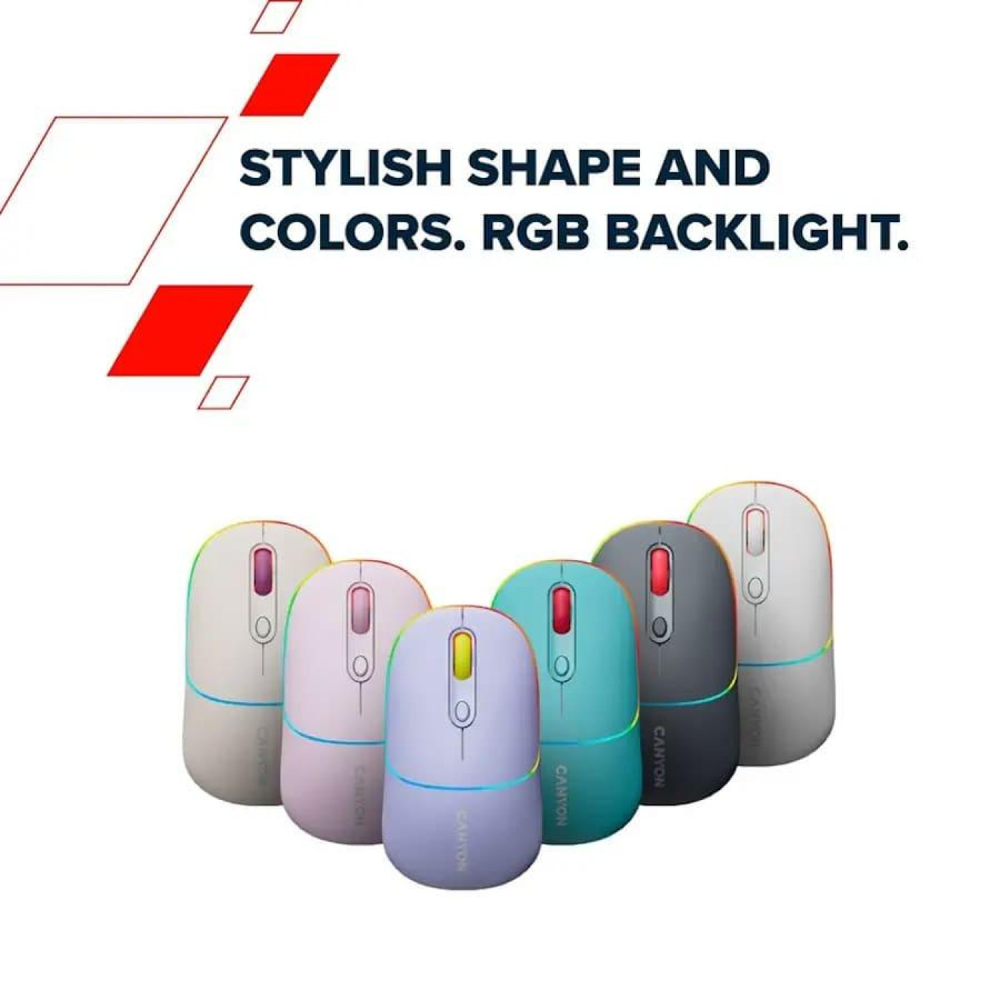 Мышь Canyon MW-22 2 in 1 Wireless Lavender (CNS-CMSW22ML)