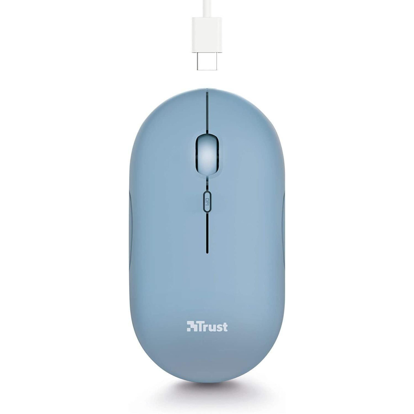 Мышь Trust Puck Wireless/Bluetooth Silent Blue (24126)