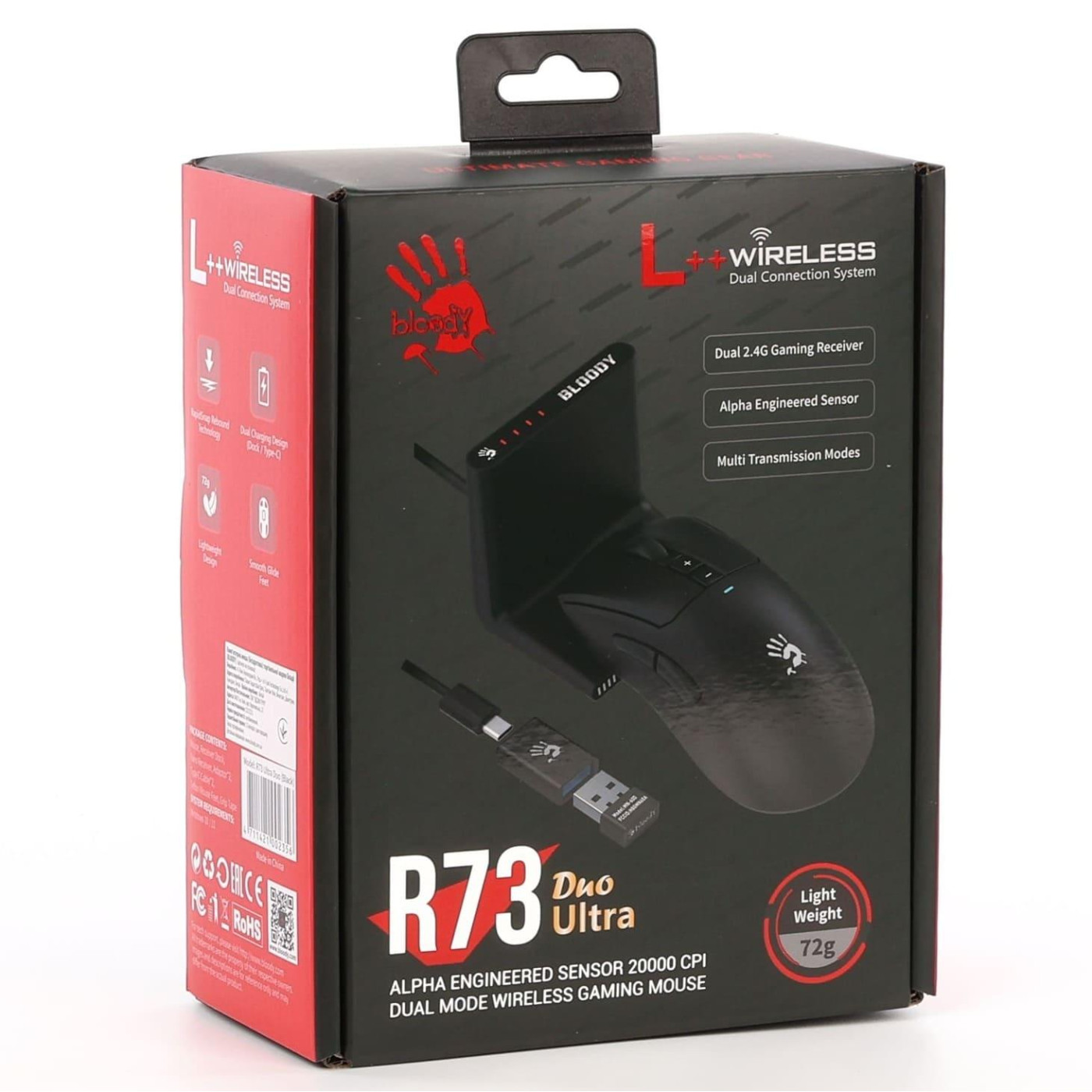 Миша Bloody A4Tech R73 Ultra Duo Black (R73 Ultra Duo (Black))