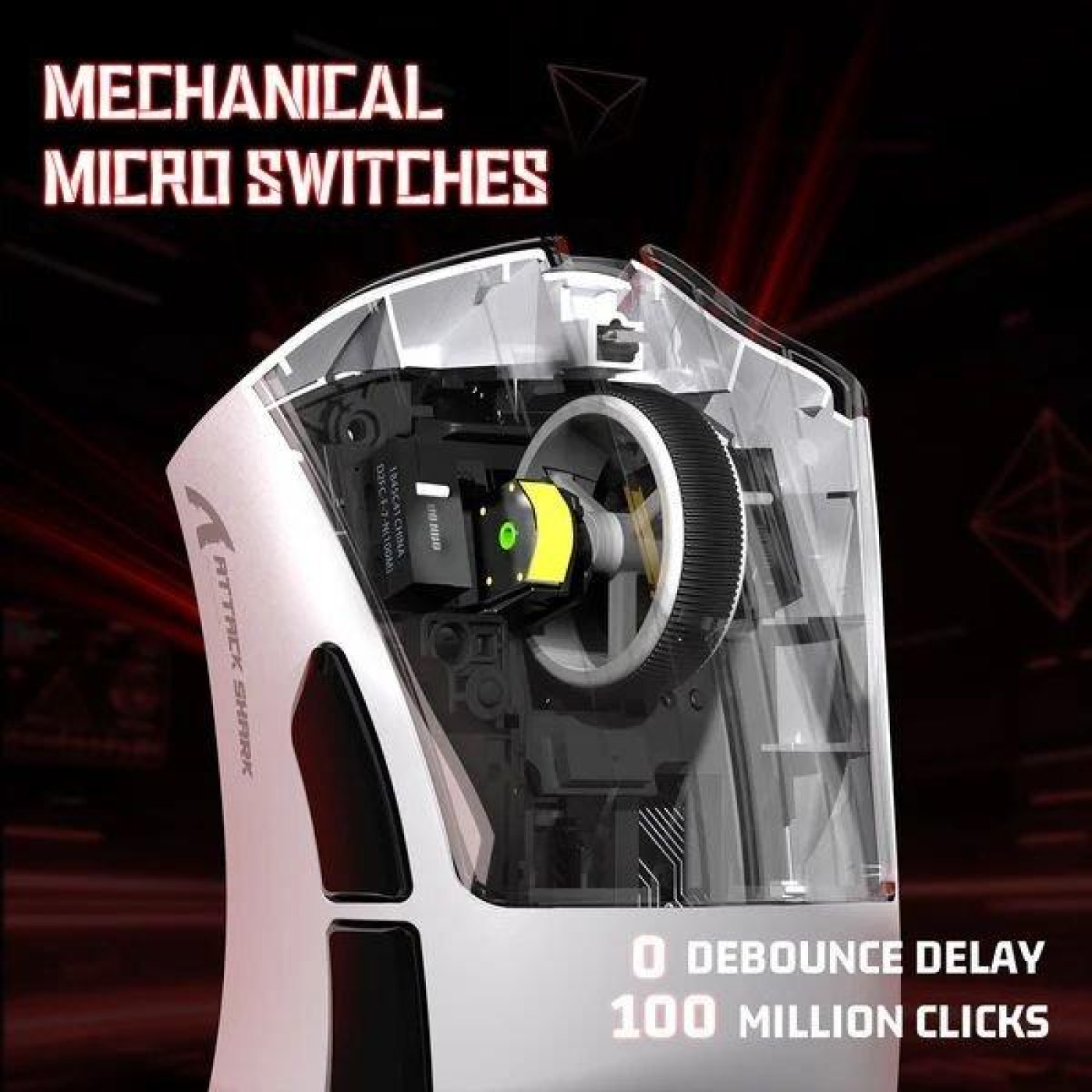 Миша Attack Shark V3 Wireless (AS-6972792472607-W) White (G-000004412)