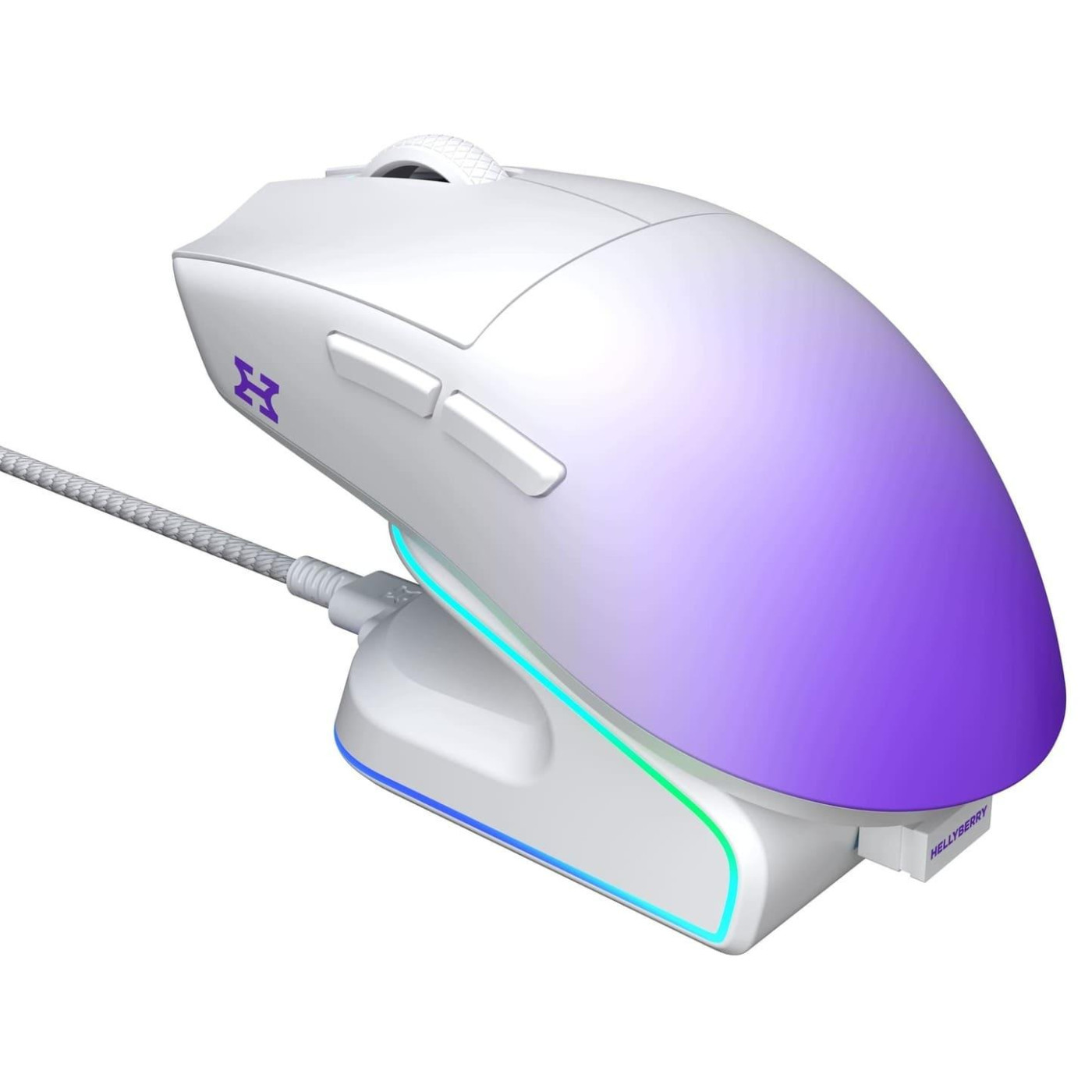 Мышь HATOR Hellyberry HM47 PRO wireless White Violet Gradient (HM47PRO_white_violet)