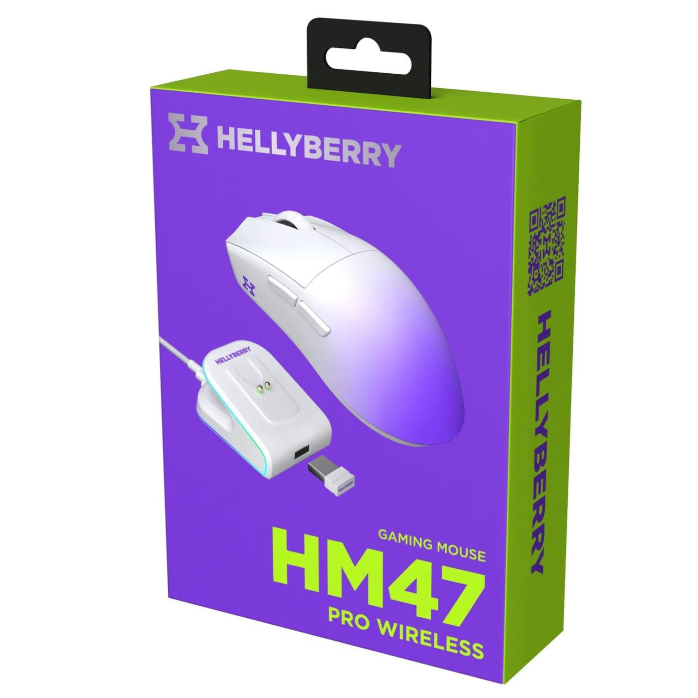 Мышь HATOR Hellyberry HM47 PRO wireless White Violet Gradient (HM47PRO_white_violet)