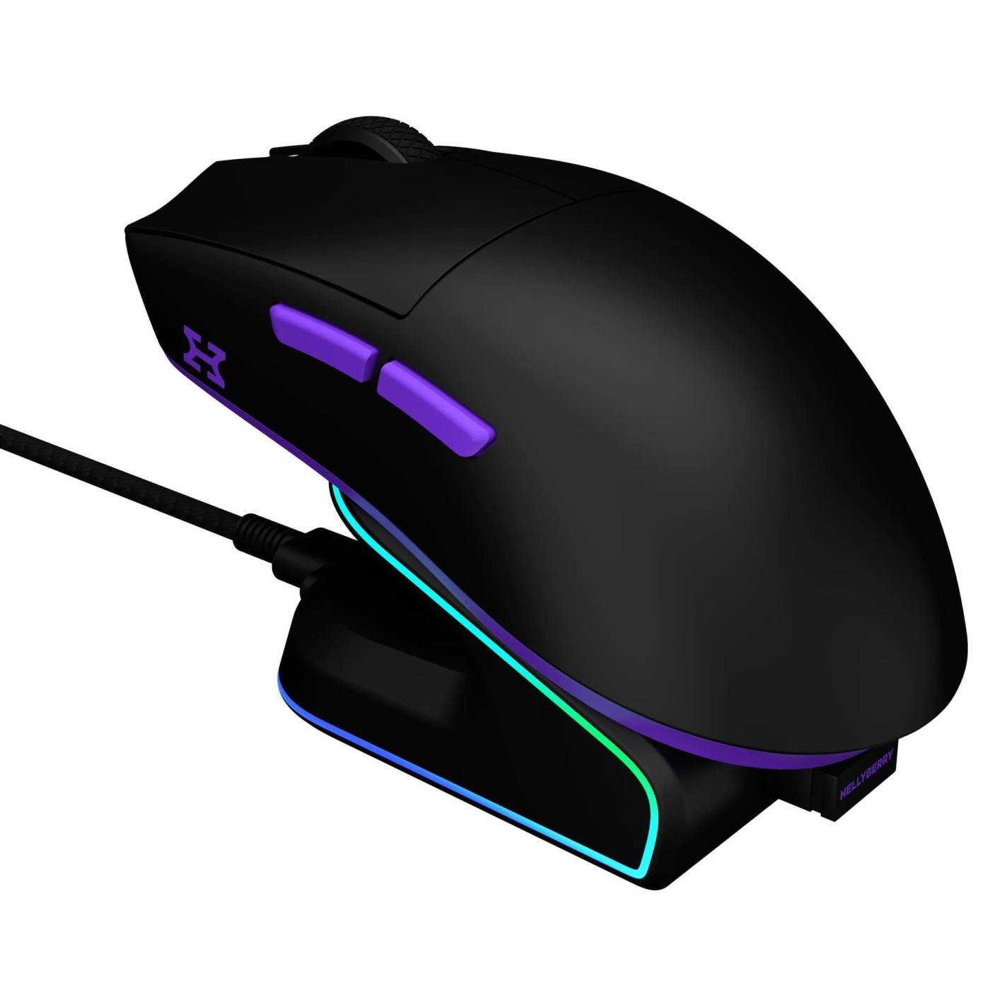 Мышь HATOR Hellyberry HM47 Wireless Black Violet (HM47_black_violet)