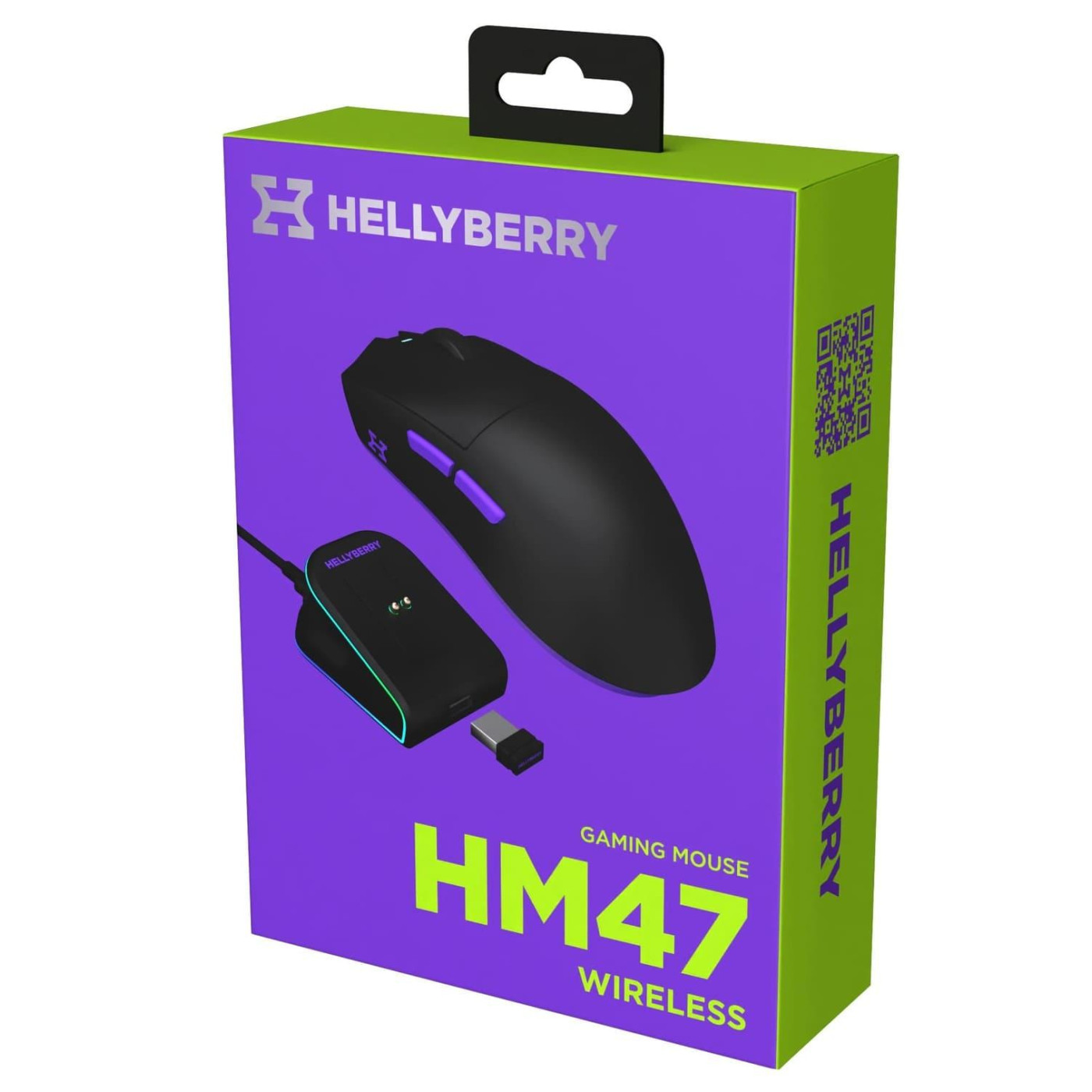 Мышь HATOR Hellyberry HM47 Wireless Black Violet (HM47_black_violet)
