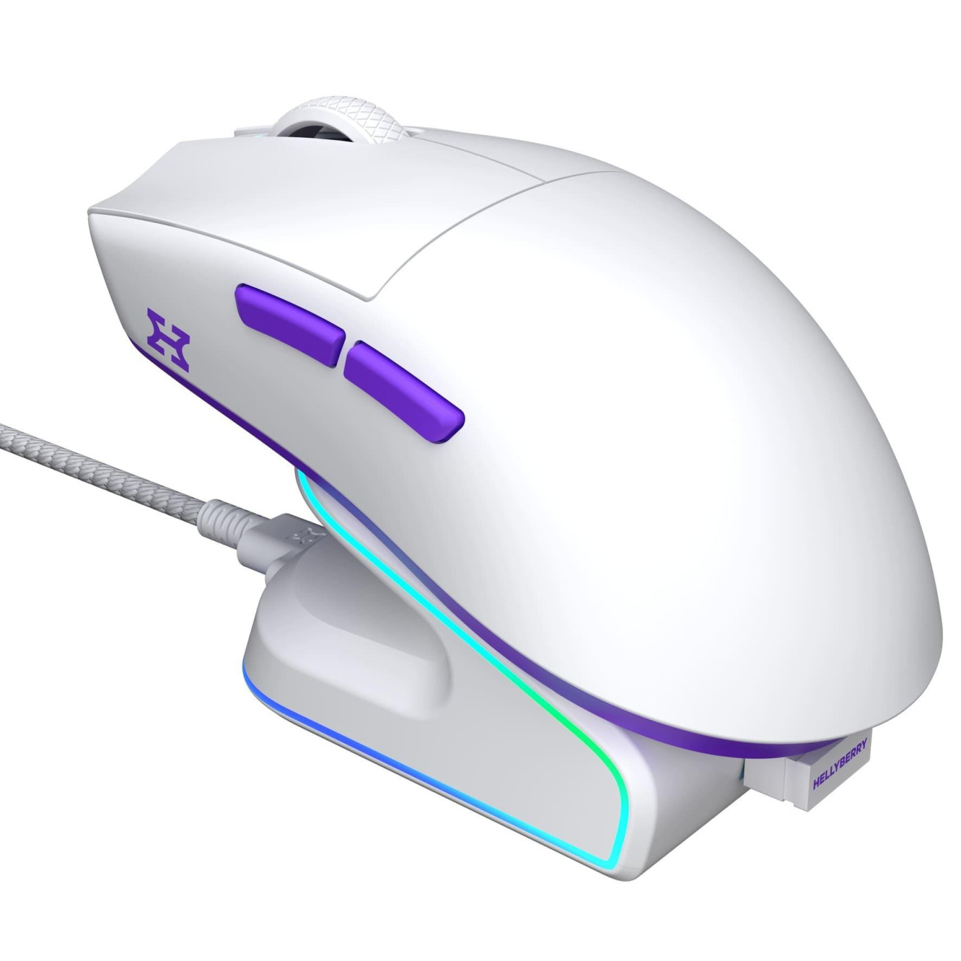 Мышь HATOR Hellyberry HM47 Wireless White Violet (HM47_white_violet)