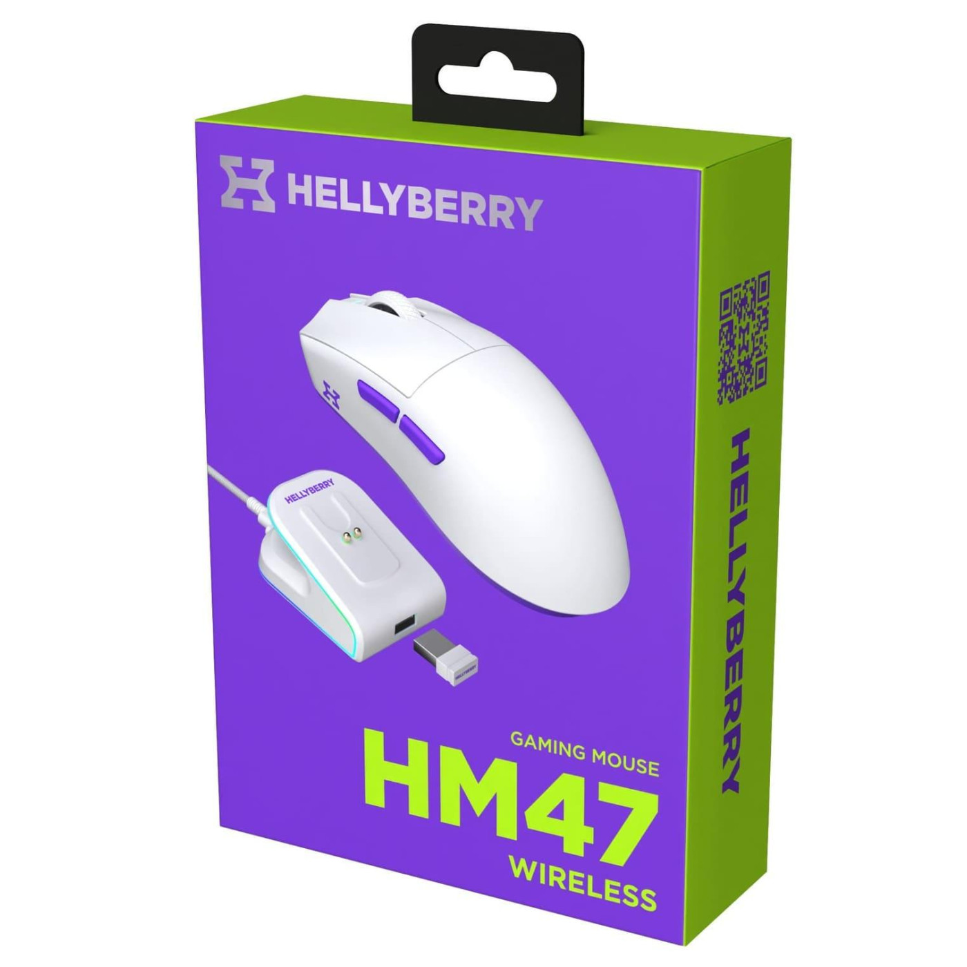 Мышь HATOR Hellyberry HM47 Wireless White Violet (HM47_white_violet)