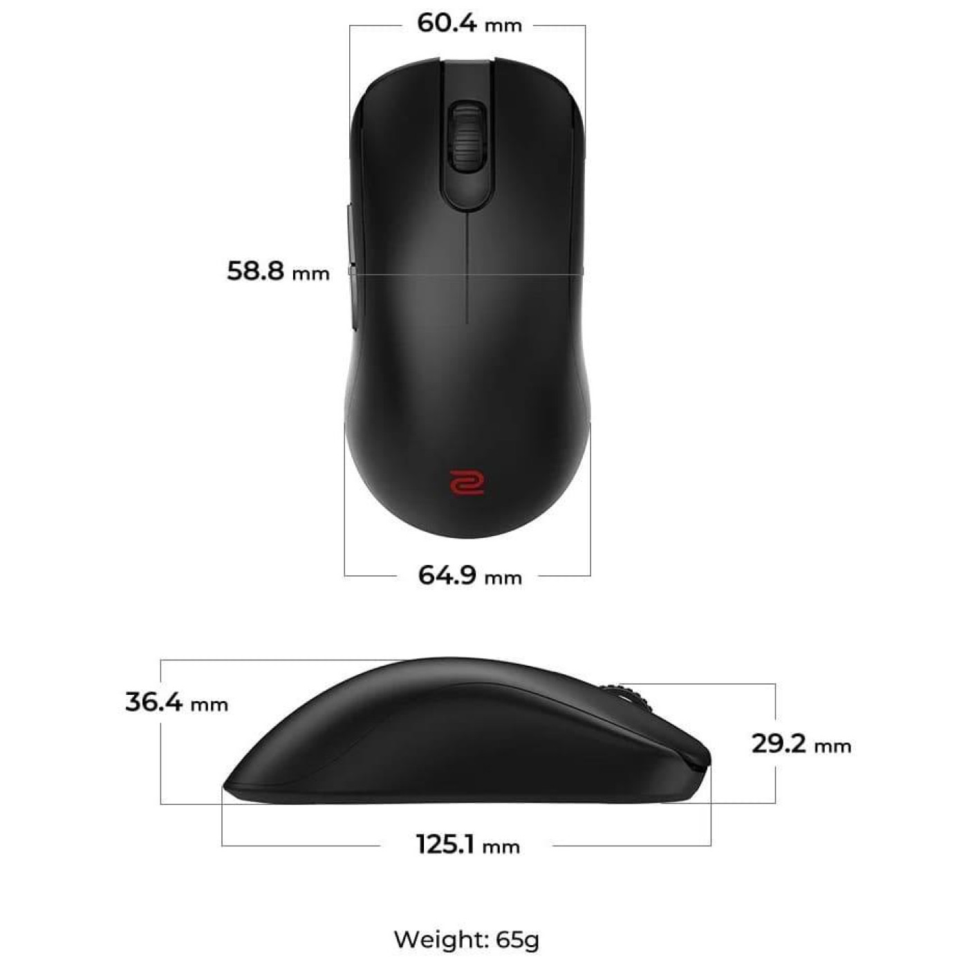 Мышь Zowie FK2‑DW Black (9H.N4MBE.A2E)