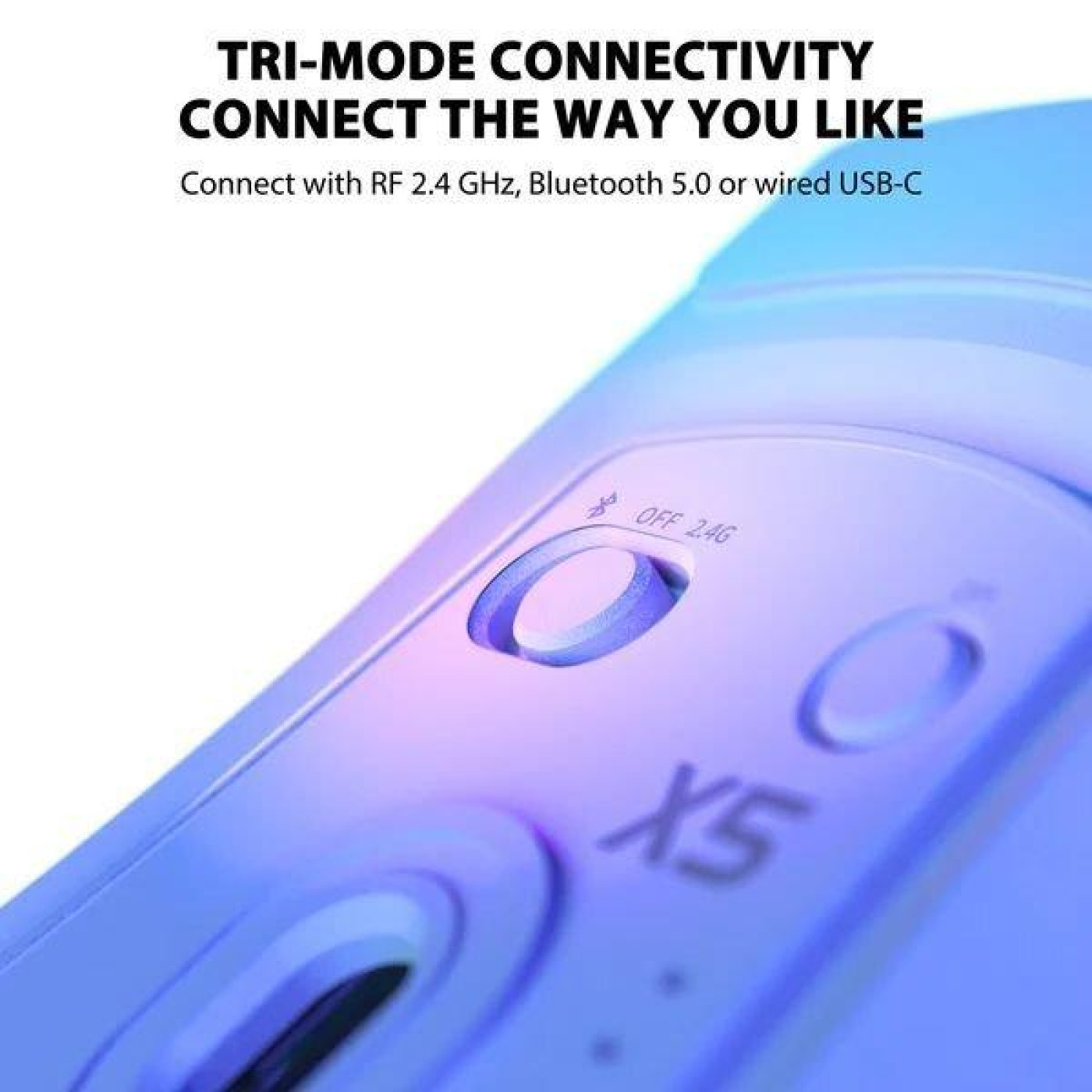 Миша Attack Shark X5 Wireless (AS-6972792471013-W) White (G-000004487)